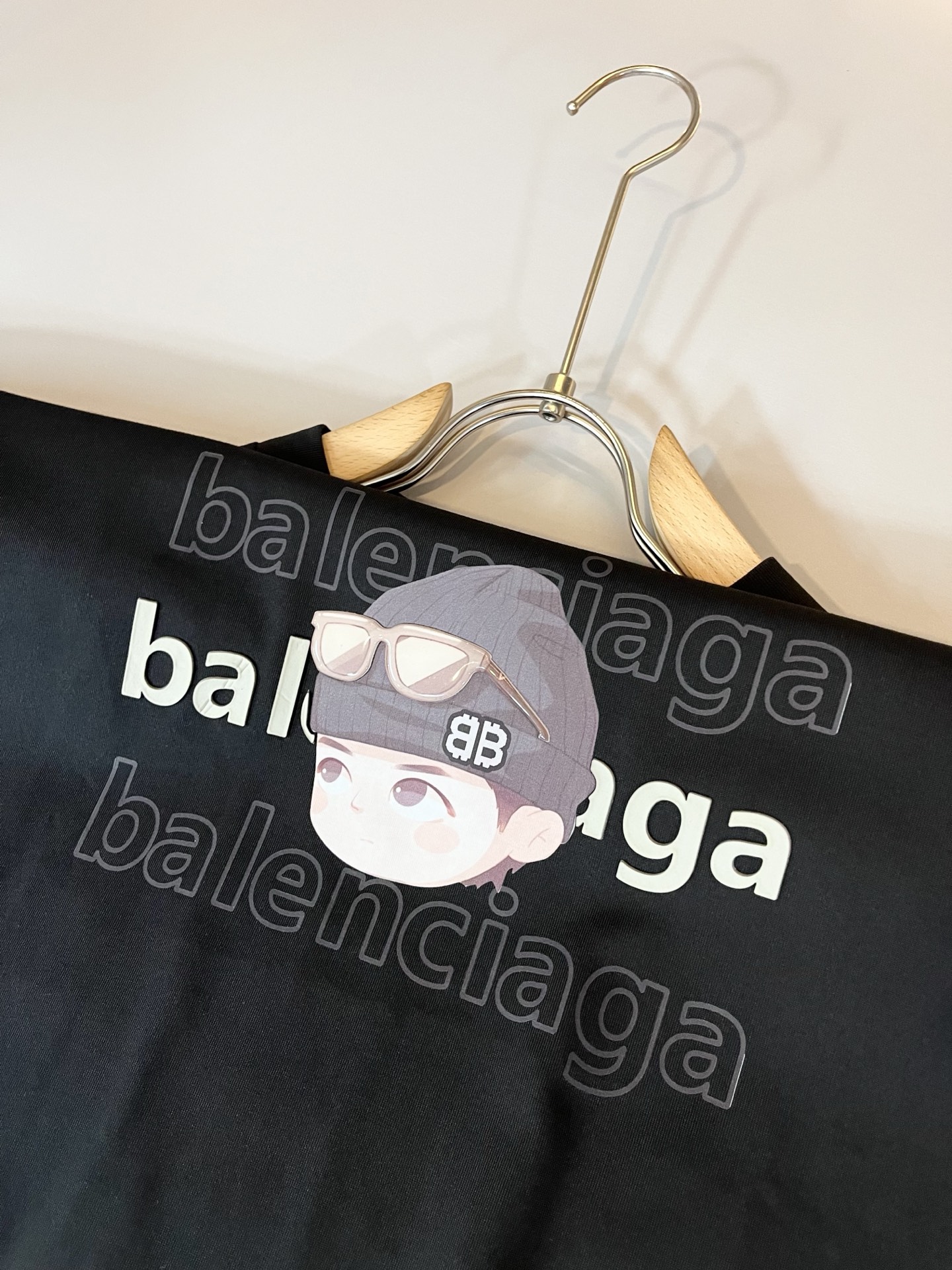 BALENCI*GA巴黎*家 2025春夏新款男女同款👫短袖T恤！走秀图案印花时尚休闲短袖T恤衫！设计l