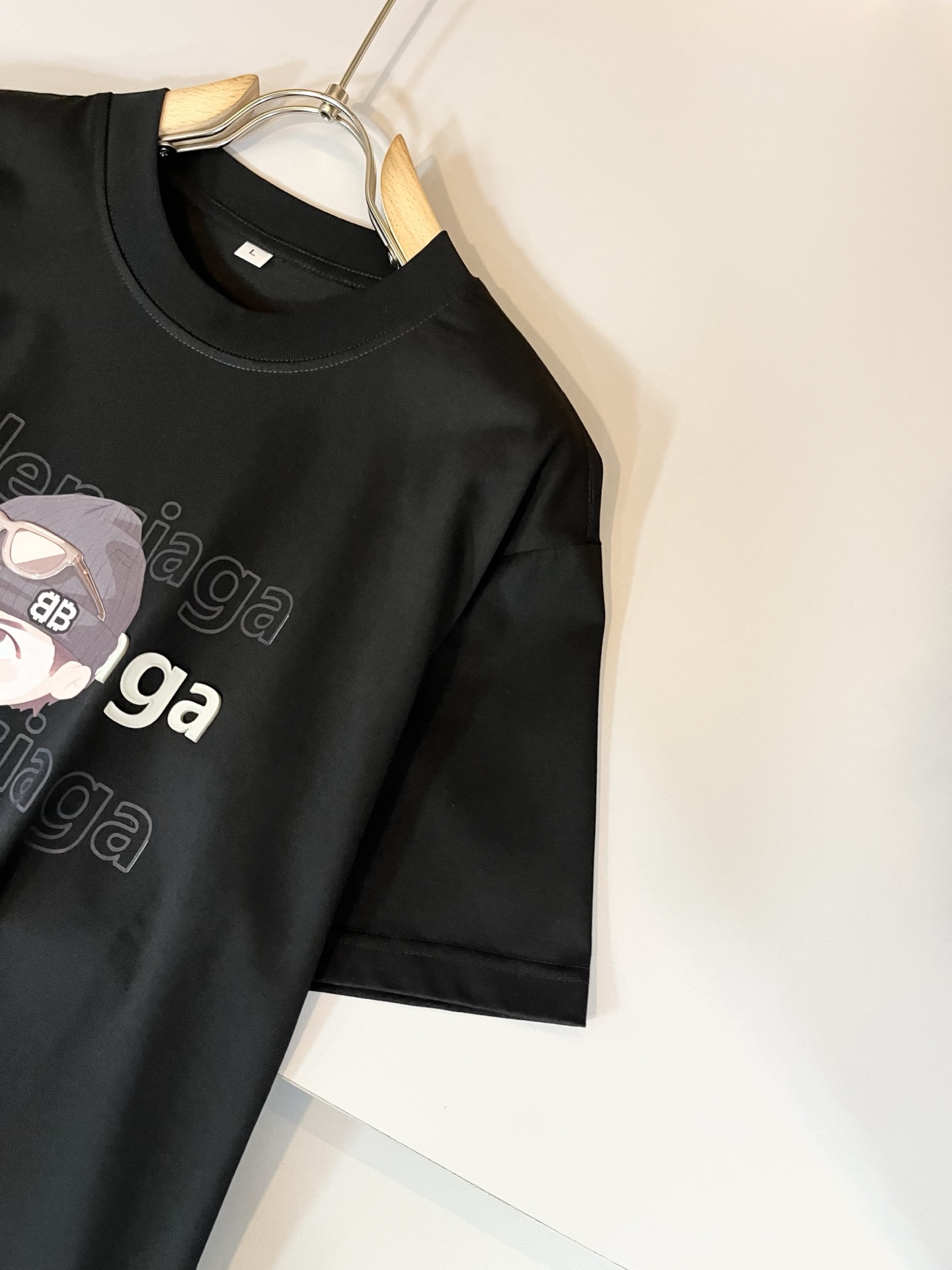 BALENCI*GA巴黎*家 2025春夏新款男女同款👫短袖T恤！走秀图案印花时尚休闲短袖T恤衫！设计l