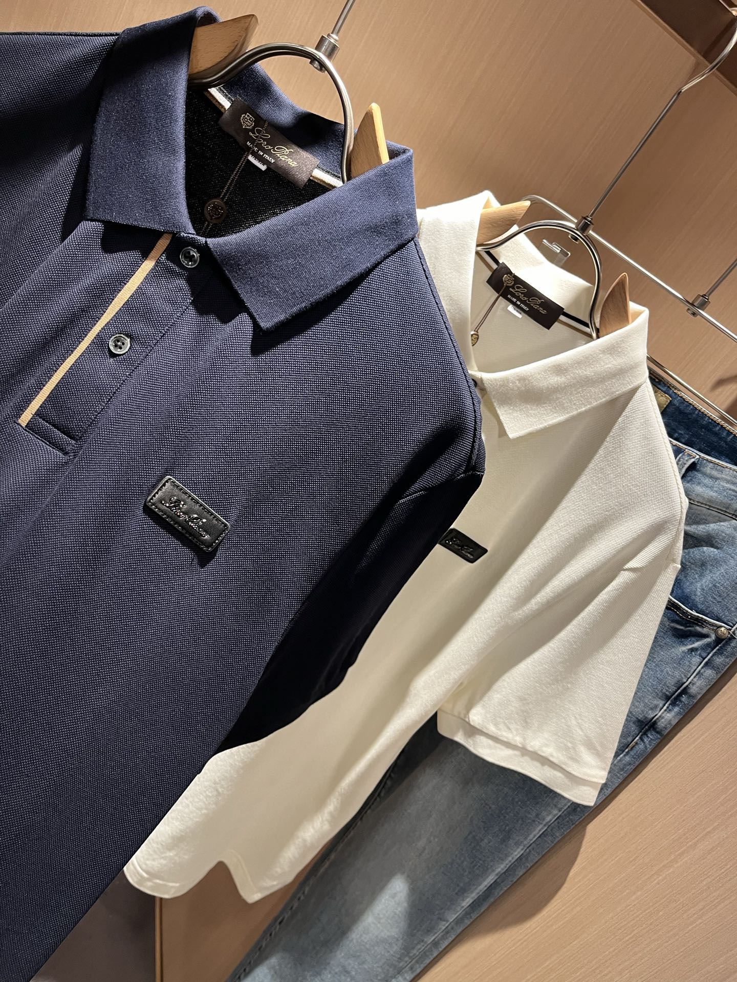 Loro Piana诺悠翩雅 2025春夏男士Polo衫，最新的贸易订单短袖T恤，全品相！！网红款！采用