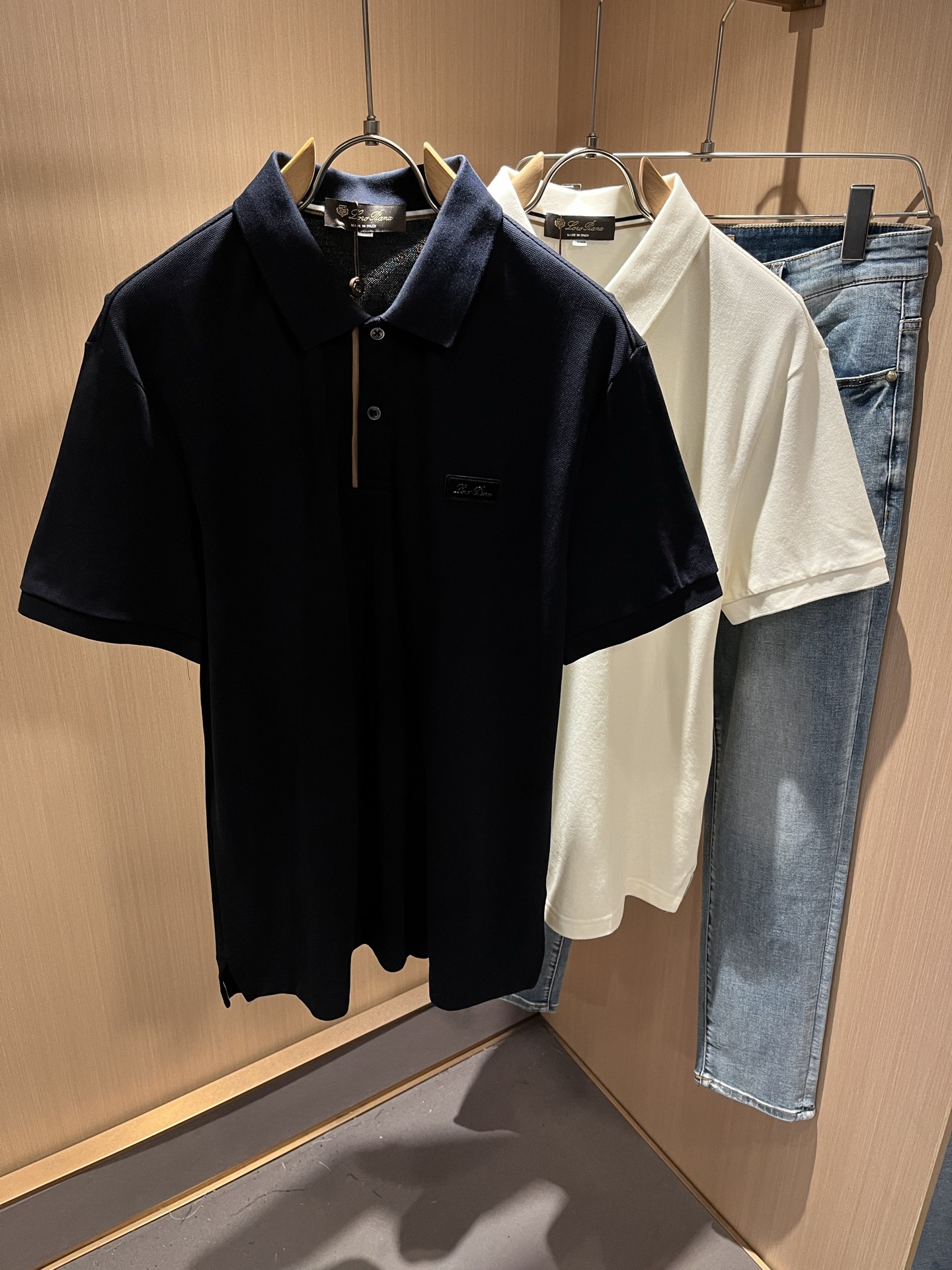 Loro Piana诺悠翩雅 2025春夏男士Polo衫，最新的贸易订单短袖T恤，全品相！！网红款！采用