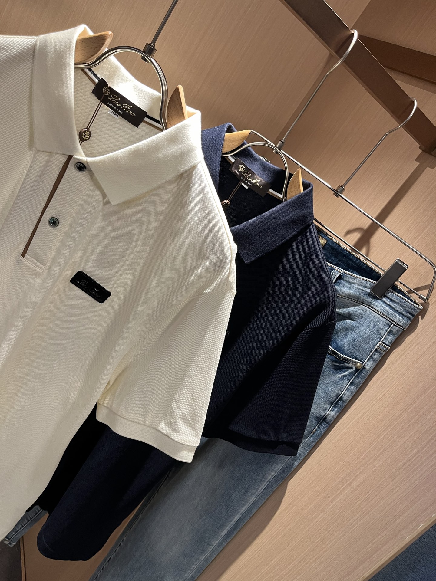 Loro Piana诺悠翩雅 2025春夏男士Polo衫，最新的贸易订单短袖T恤，全品相！！网红款！采用