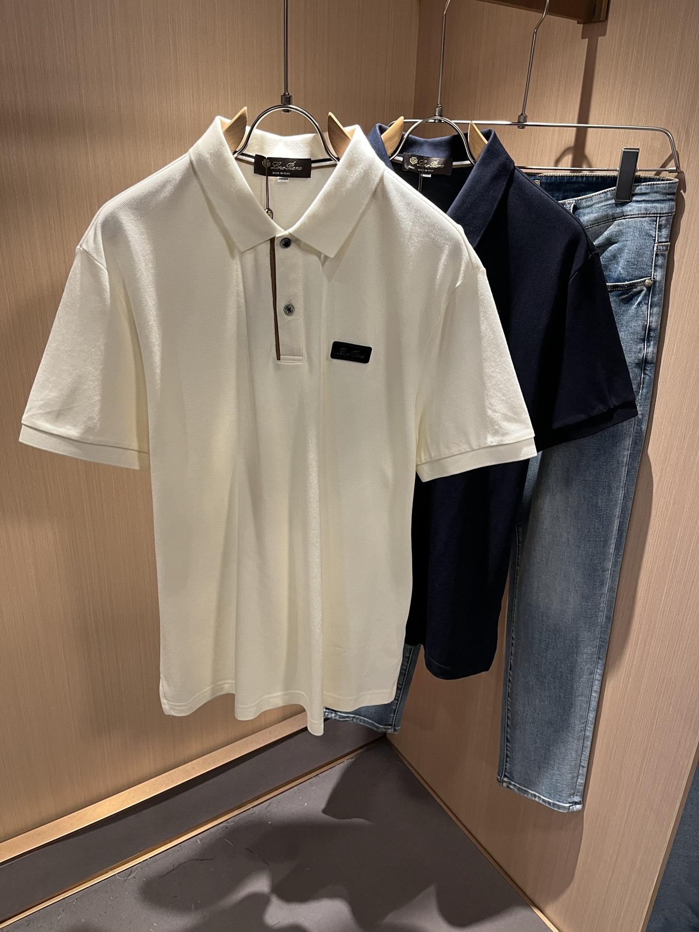 Loro Piana诺悠翩雅 2025春夏男士Polo衫，最新的贸易订单短袖T恤，全品相！！网红款！采用