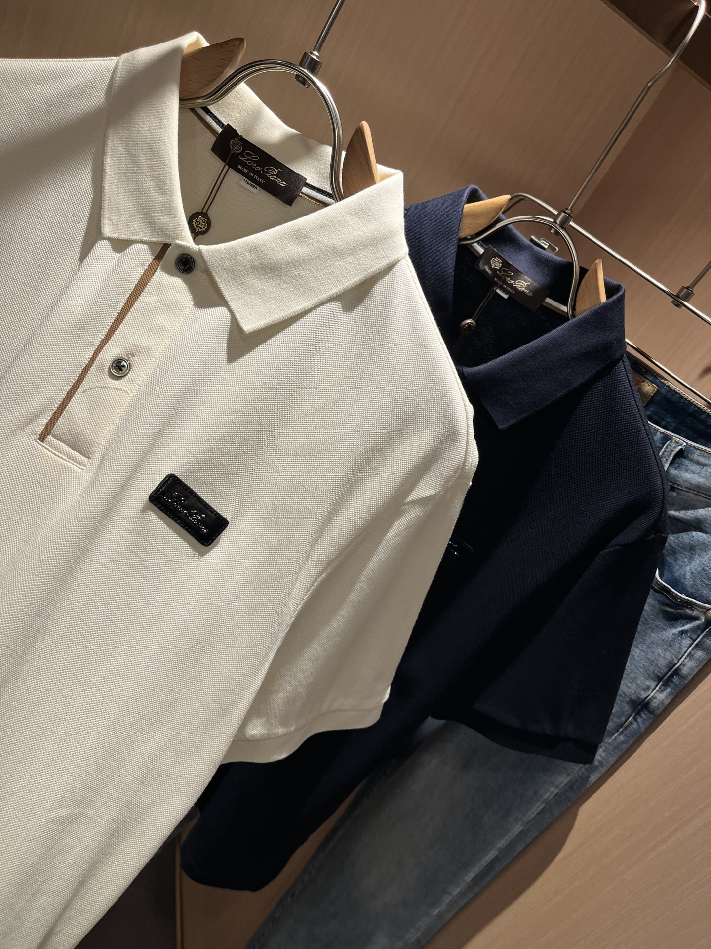 Loro Piana诺悠翩雅 2025春夏男士Polo衫，最新的贸易订单短袖T恤，全品相！！网红款！采用