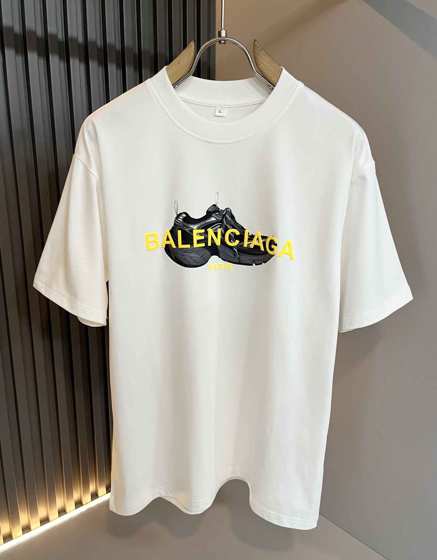 BALENCI*GA巴黎*家 2025春夏新款男女同款👫短袖T恤！走秀图案印花时尚休闲短袖T恤衫！设计l