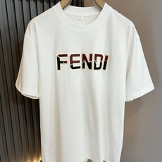 FEN*I 芬*迪2025春夏新款FD家族FF男女同款👫打底衫,男女同款👫百搭极简短袖。意大利原厂订单, FEN*I 芬*迪2025春夏新款FD家族FF男女同款👫打底衫,男女同款👫百搭极简短袖。意大利原厂订单,