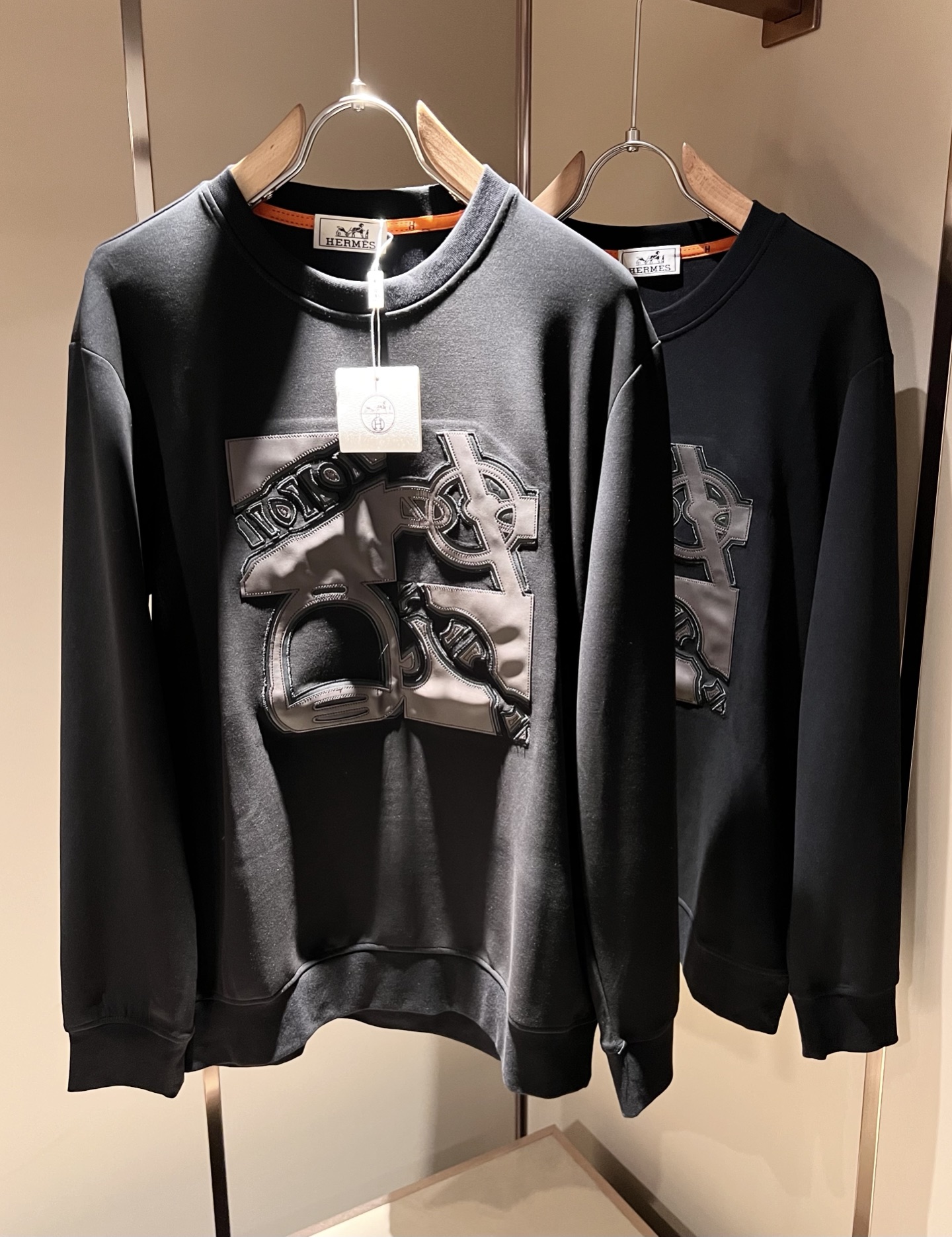 Hermès Upgrade Basic Sweatshirt Trendy Unisex Katoen Ademend Luxe Stijlvol