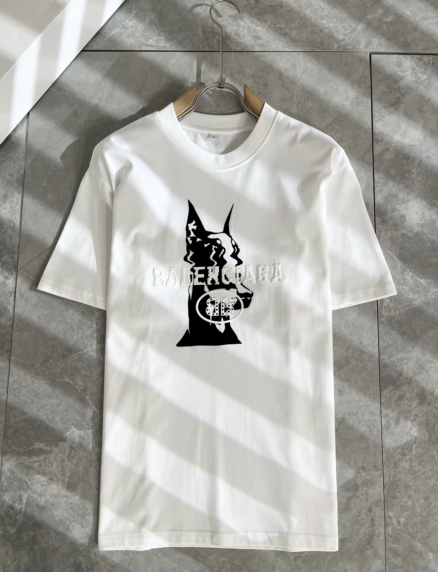BALENCI*GA巴黎*家 2025春夏新款男女同款👫短袖T恤！走秀图案印花时尚休闲短袖T恤衫！设计l