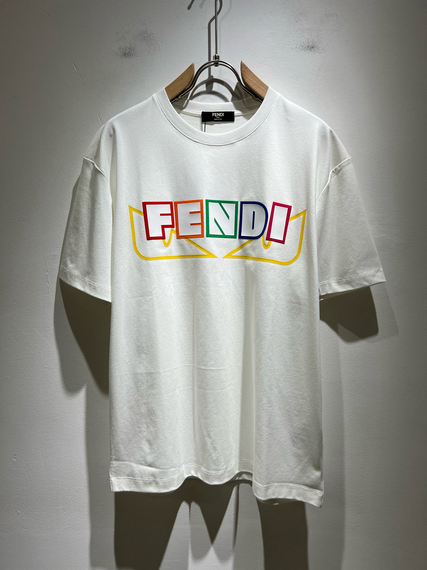 FEN*I 芬*迪2025春夏新款FD家族FF男女同款👫短袖T恤，男女同款👫百搭极简短袖。意大利原厂订单