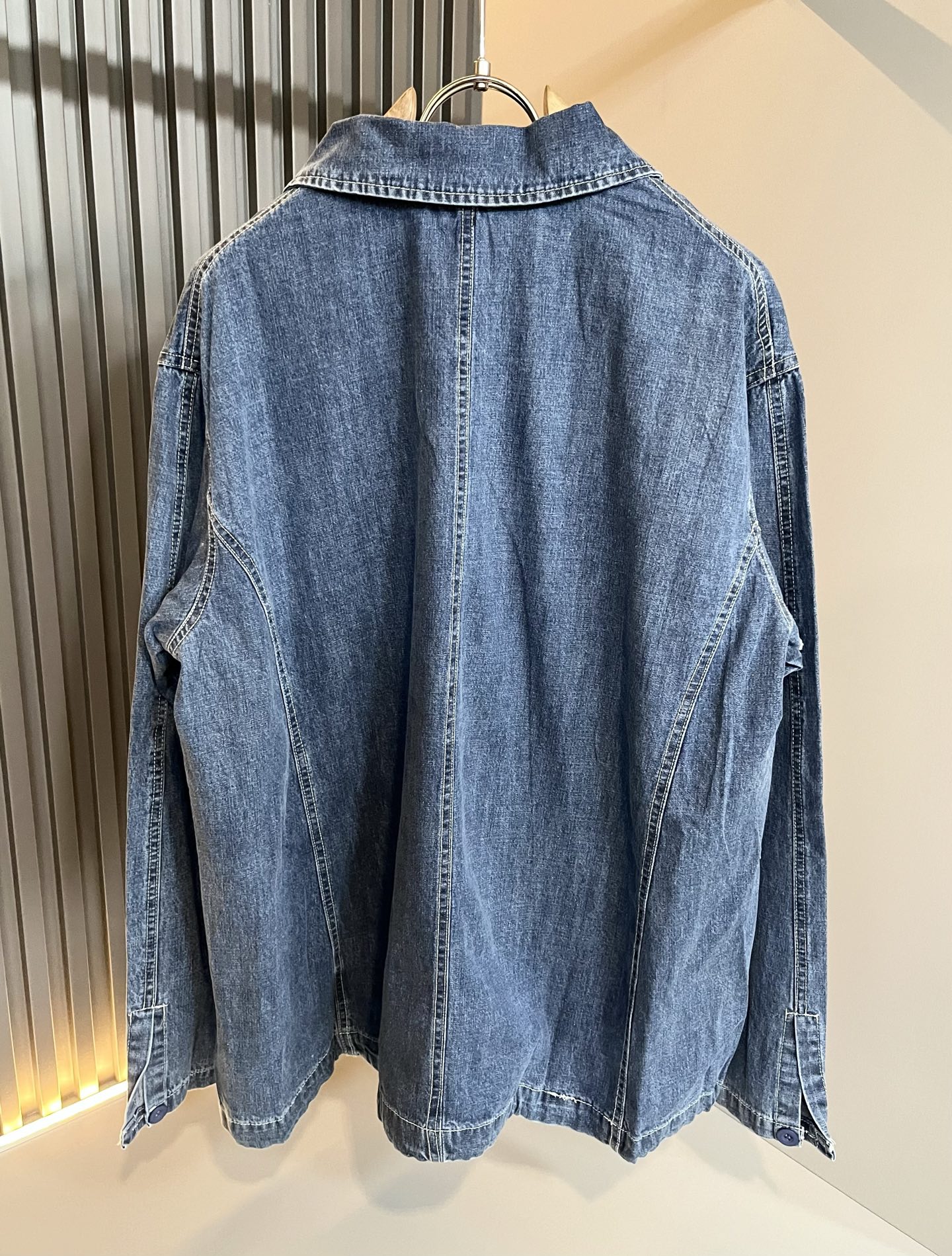 BALENCI*GA巴黎*家 2025秋季新款男女同款👫牛仔衬衣，走秀图案印花时尚休闲衬衣，标志logo