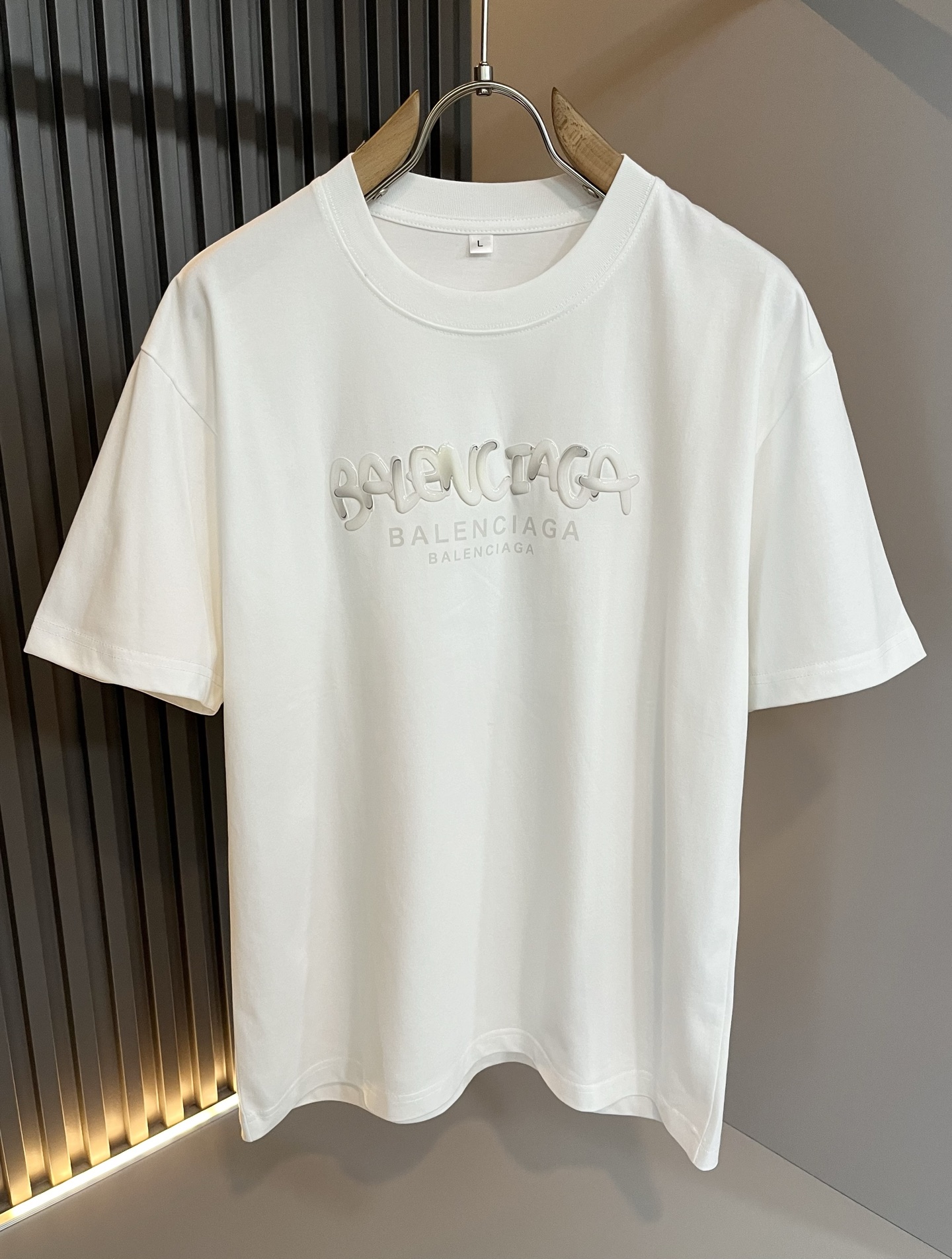 BALENCI*GA巴黎*家 2025春夏新款男女同款👫短袖T恤！走秀图案印花时尚休闲短袖T恤衫！设计l