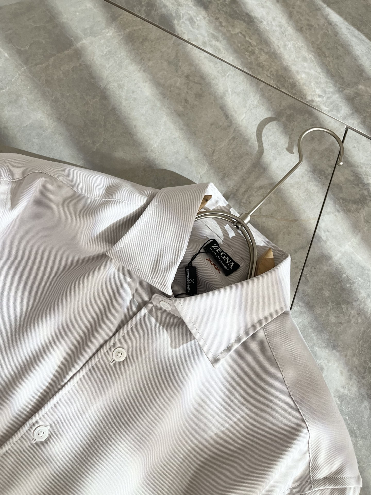 Ermenegildo Zeg*a杰*亚 2025早秋新款男士衬衣，外贸公司订单！客供府绸棉材质，是杰尼