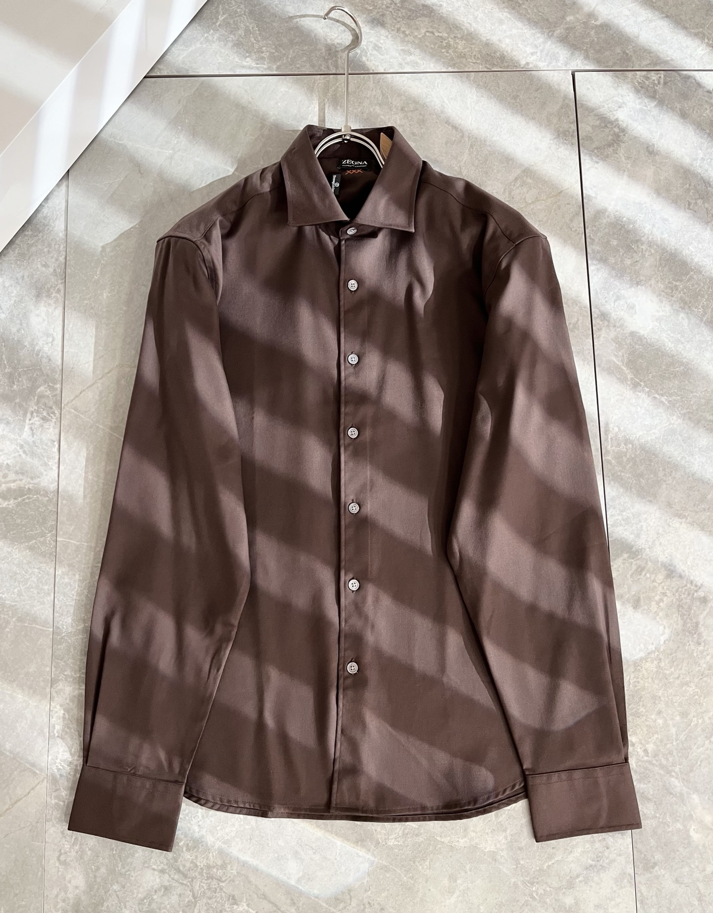 Ermenegildo Zeg*a杰*亚 2025早秋新款男士衬衣，外贸公司订单！客供府绸棉材质，是杰尼