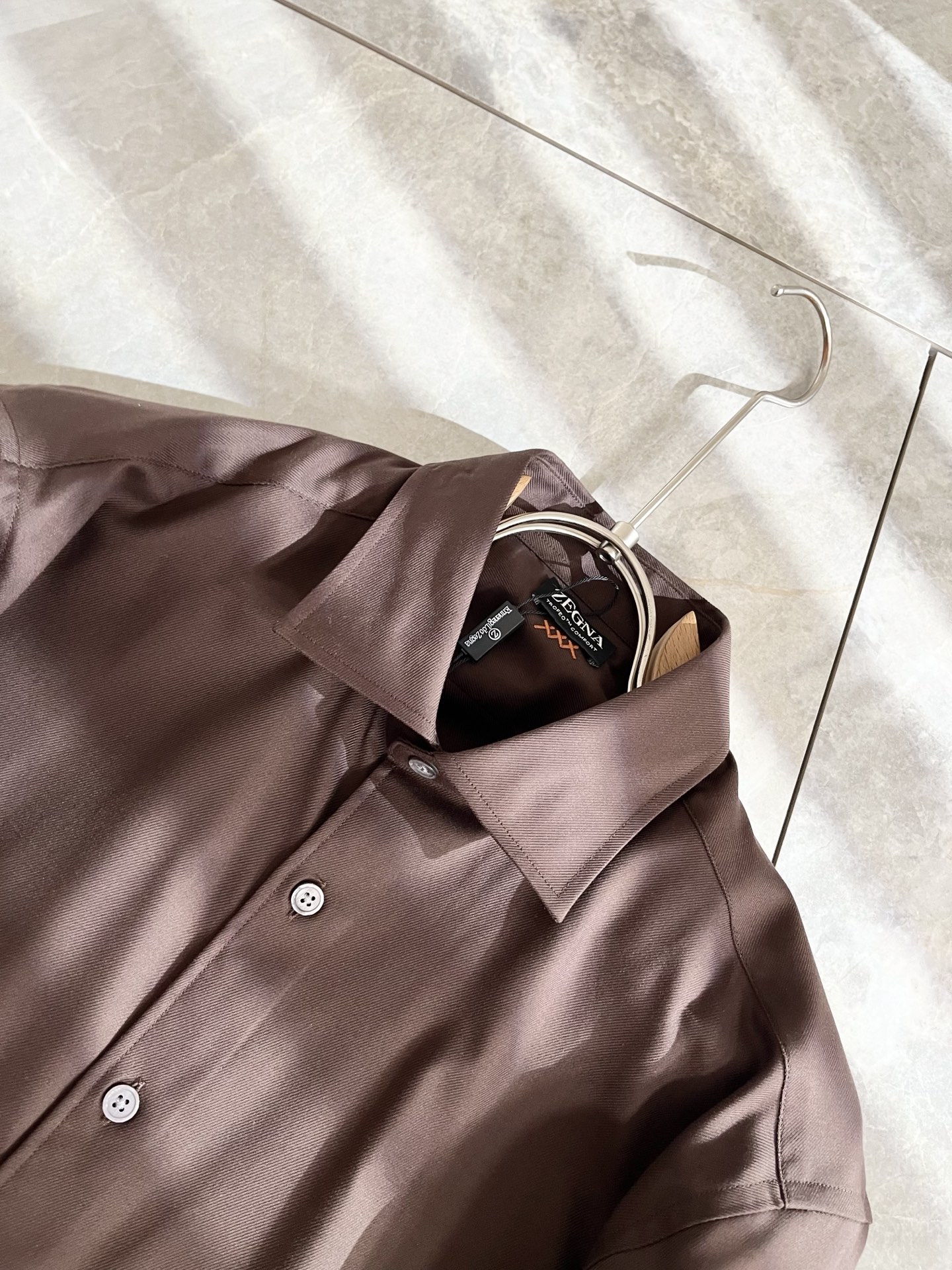 Ermenegildo Zeg*a杰*亚 2025早秋新款男士衬衣，外贸公司订单！客供府绸棉材质，是杰尼