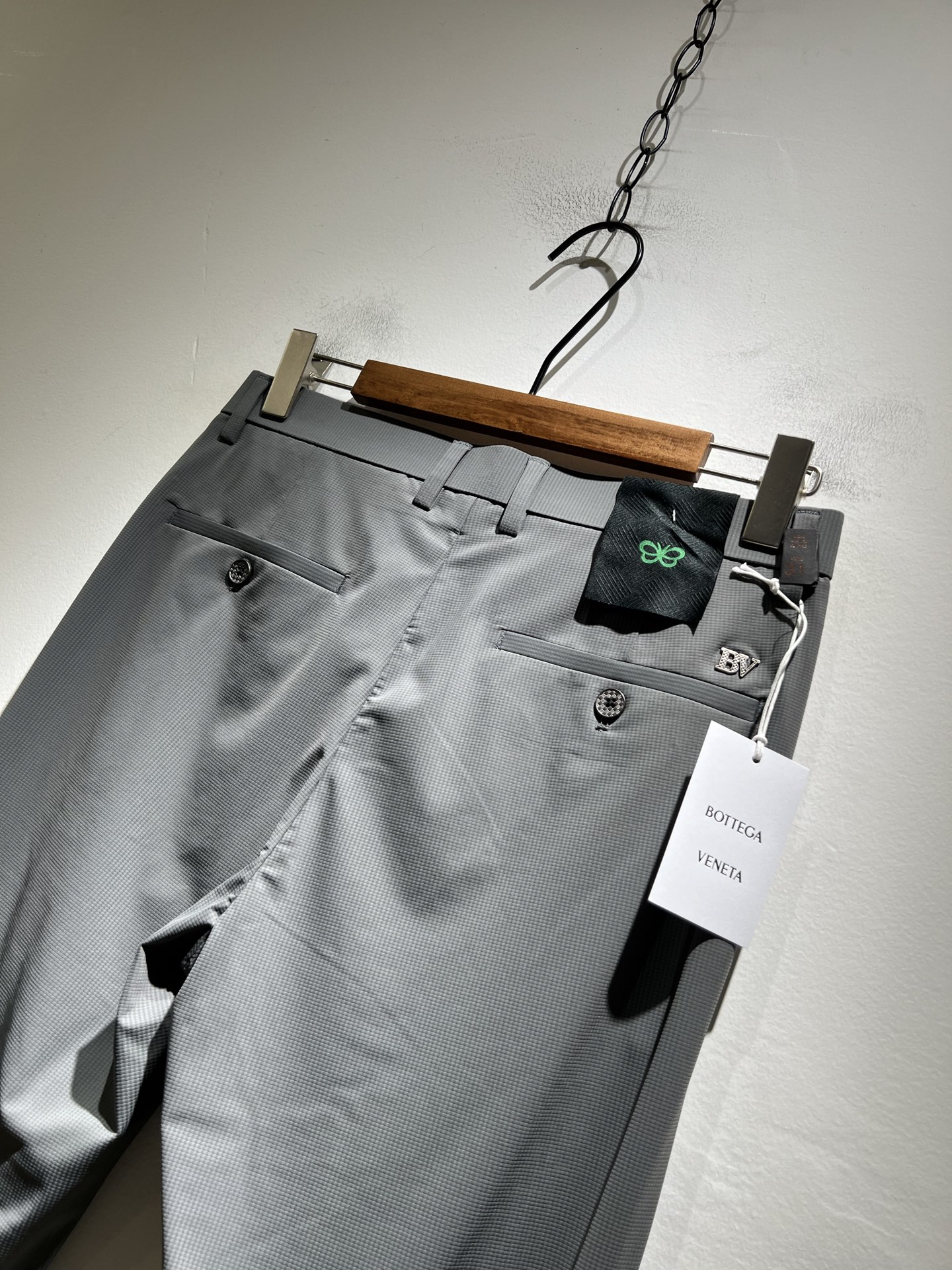 BottegaVen*ta宝碟家 贸易公司渠道订单 2025春夏新品男士时尚商务休闲直筒西裤， 顶级贸易