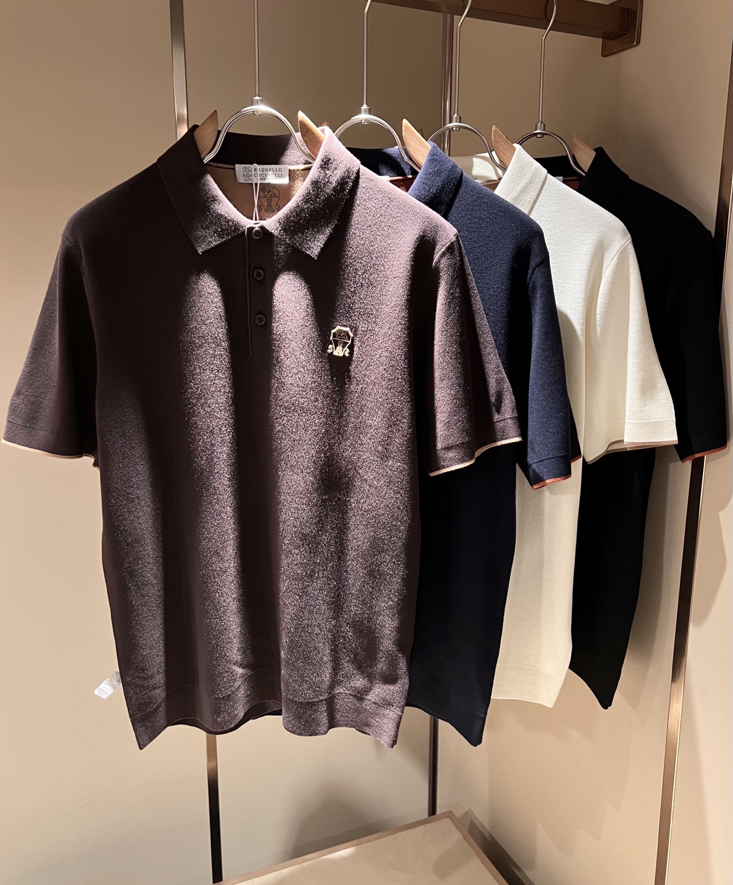 BC-Brunello Cucineli 2025秋季新款男士短袖针织Polo衫，众多明星都爱穿的时尚百