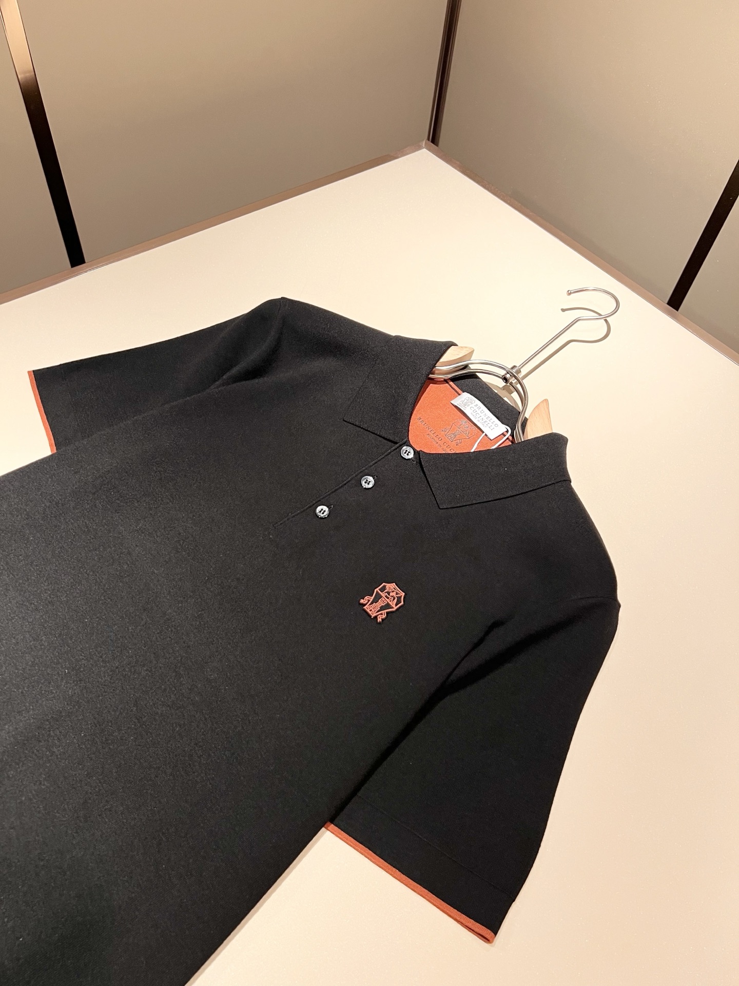 BC-Brunello Cucineli 2025秋季新款男士短袖针织Polo衫，众多明星都爱穿的时尚百
