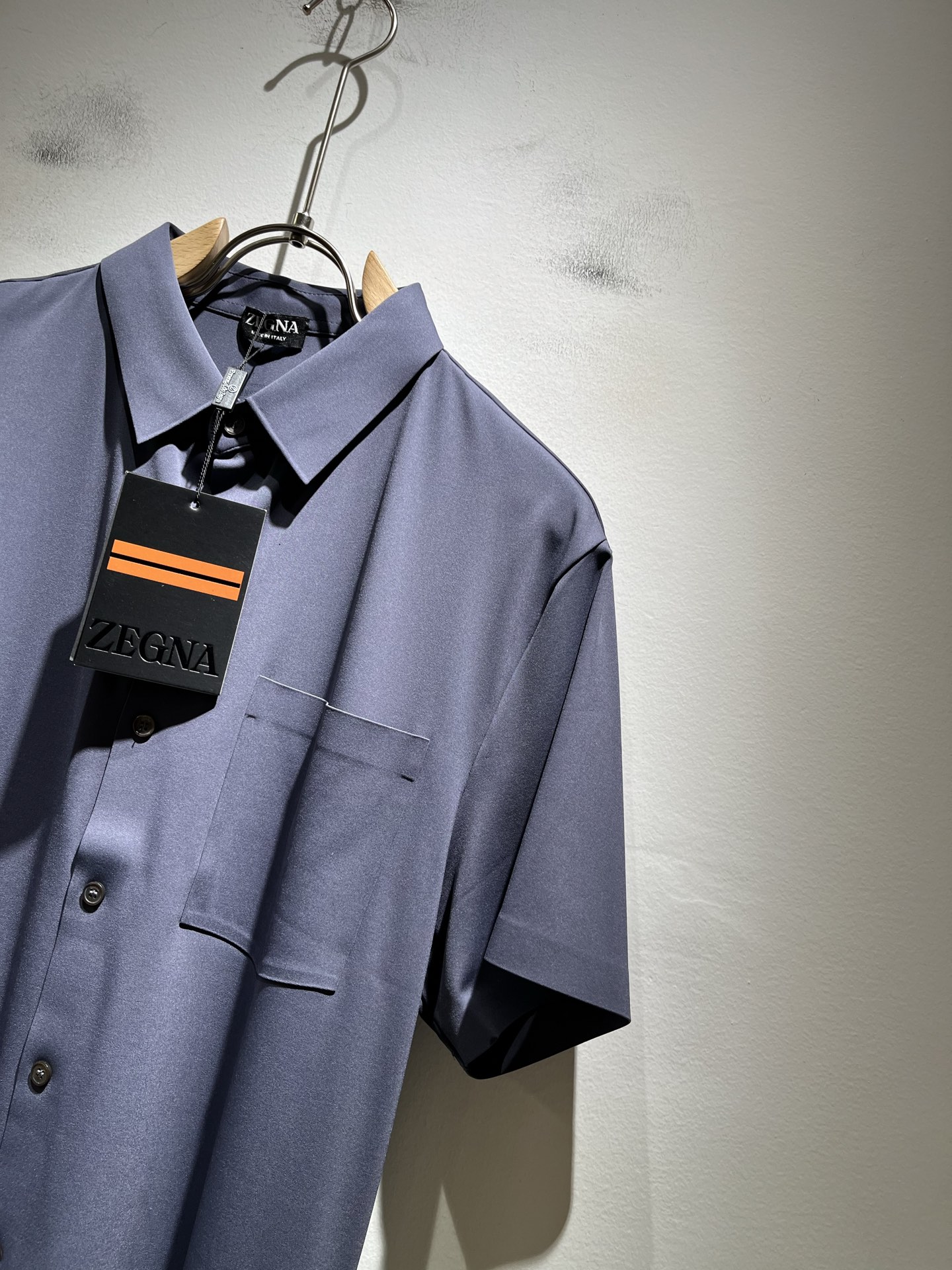 Ermenegildo Zeg*a杰*亚 2025春夏新品男士休闲短袖衬衣，外贸公司订单！是杰尼亚经典的