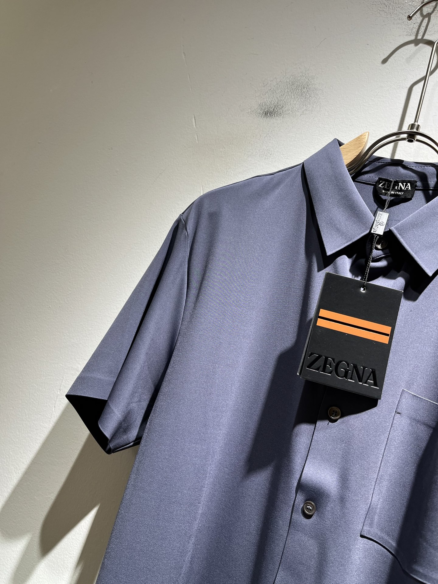 Ermenegildo Zeg*a杰*亚 2025春夏新品男士休闲短袖衬衣，外贸公司订单！是杰尼亚经典的