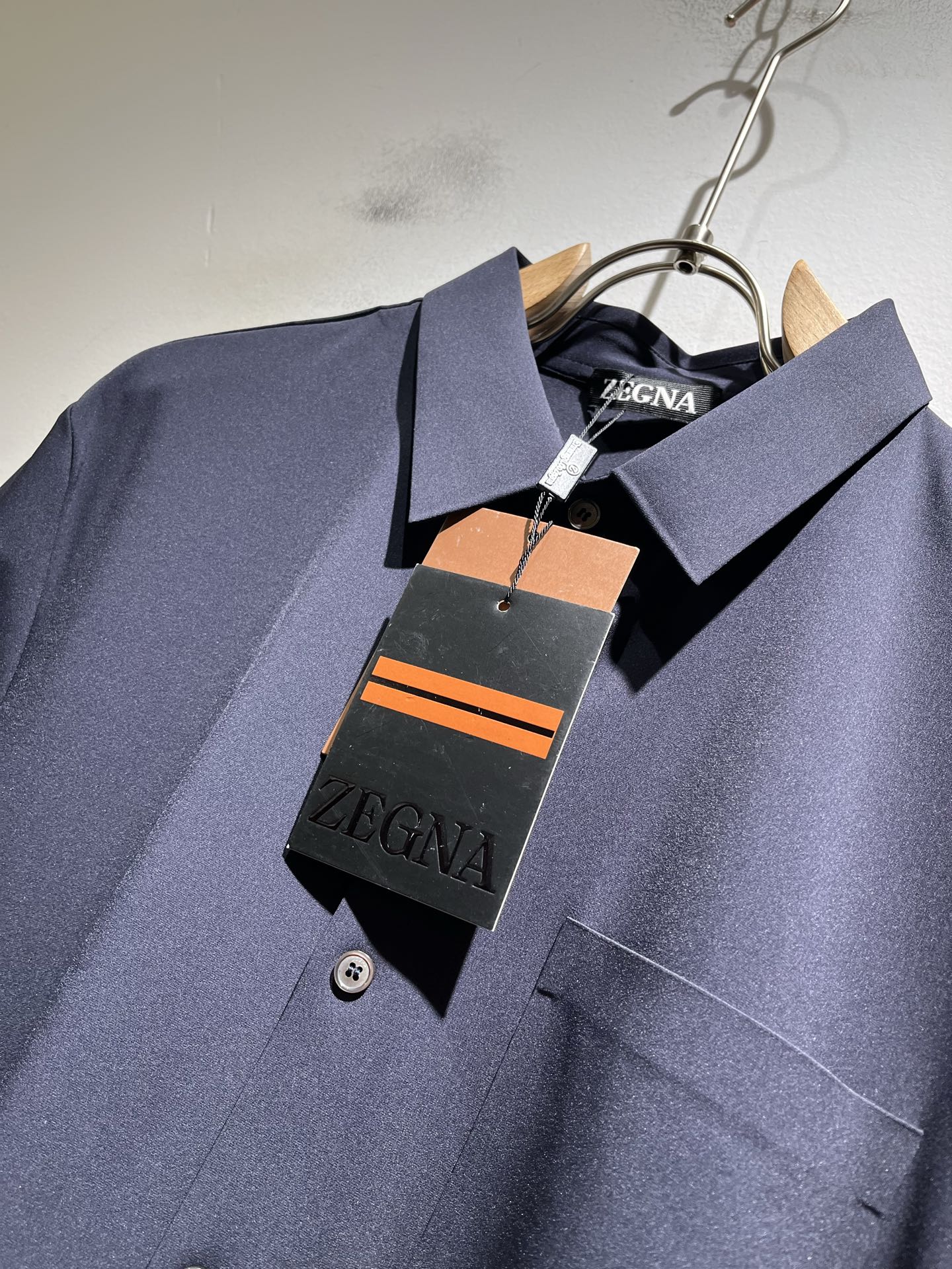 Ermenegildo Zeg*a杰*亚 2025春夏新品男士休闲短袖衬衣，外贸公司订单！是杰尼亚经典的