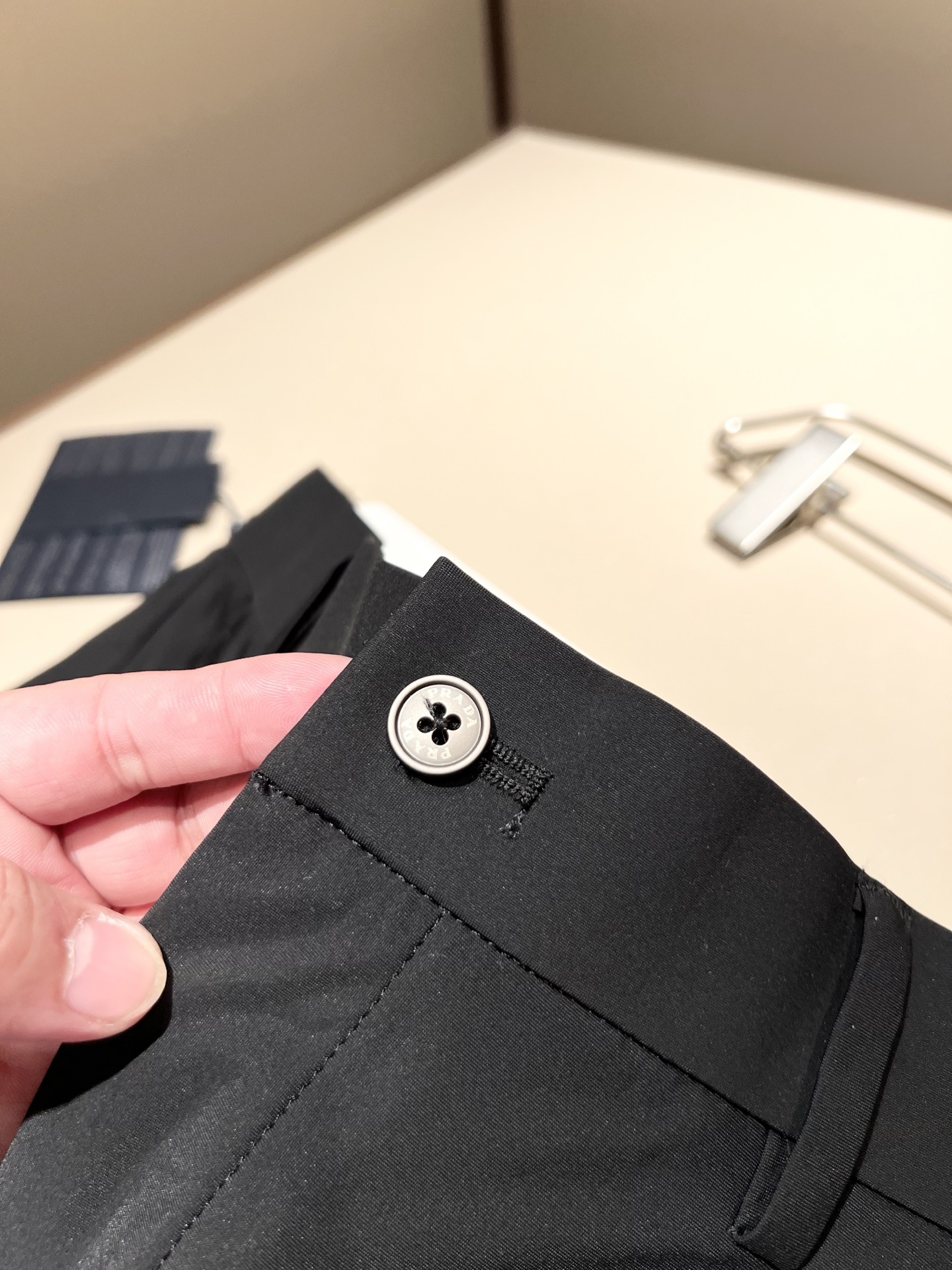 PRA*DA 普*达 2025春夏新款氨纶混纺百搭西裤，男士经典商务休闲基础长裤西裤！贸易公司渠道稀出，