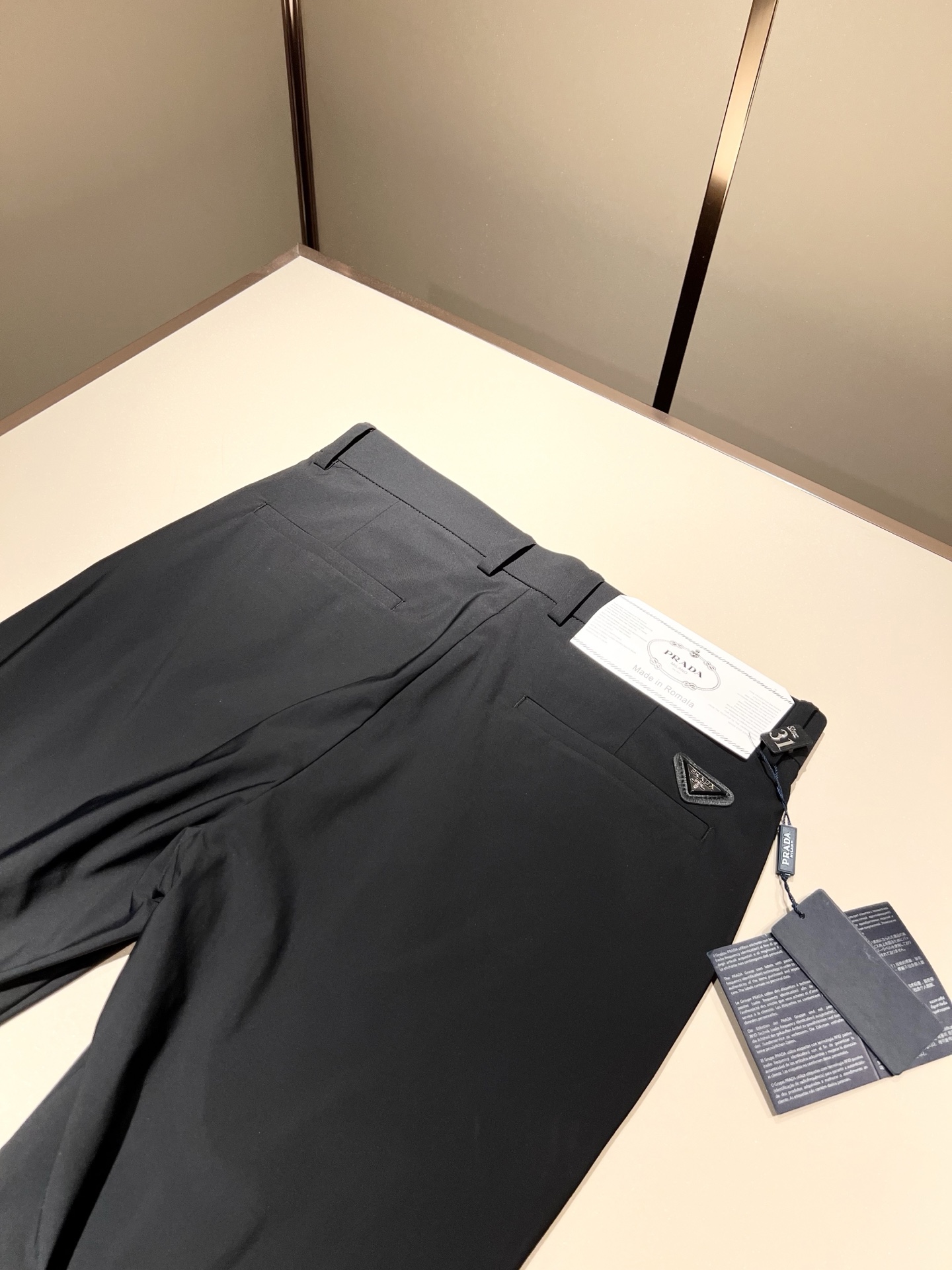 PRA*DA 普*达 2025春夏新款氨纶混纺百搭西裤，男士经典商务休闲基础长裤西裤！贸易公司渠道稀出，