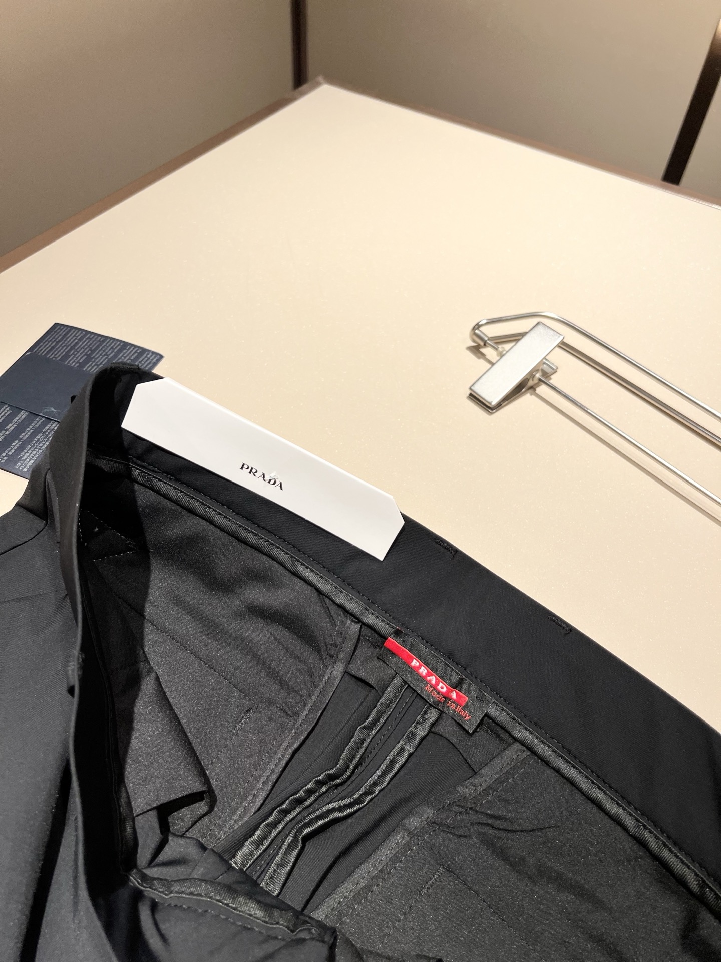 PRA*DA 普*达 2025春夏新款氨纶混纺百搭西裤，男士经典商务休闲基础长裤西裤！贸易公司渠道稀出，