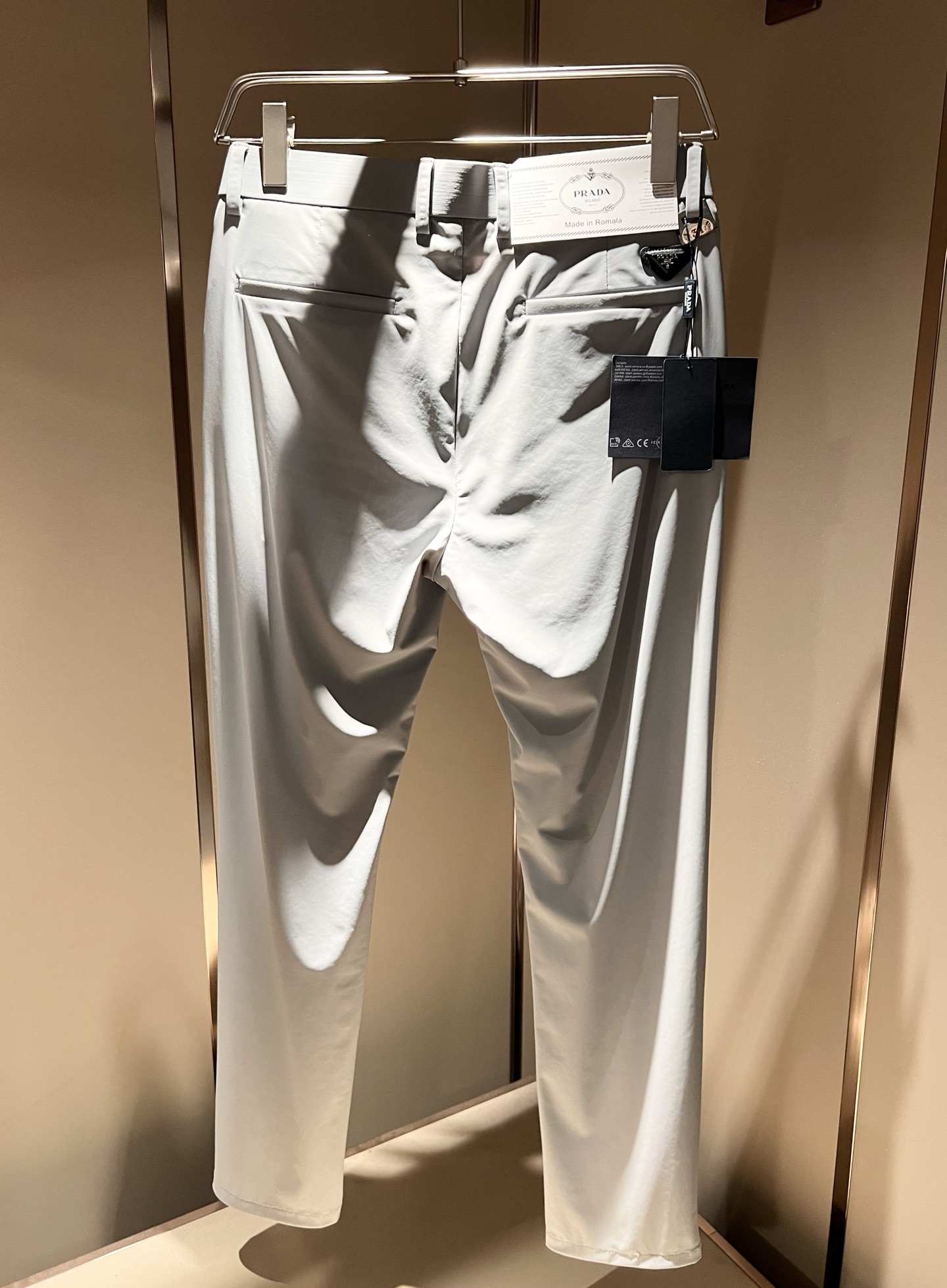 PRA*DA 普*达 2025春夏新款氨纶混纺百搭西裤，男士经典商务休闲基础长裤西裤！贸易公司渠道稀出，