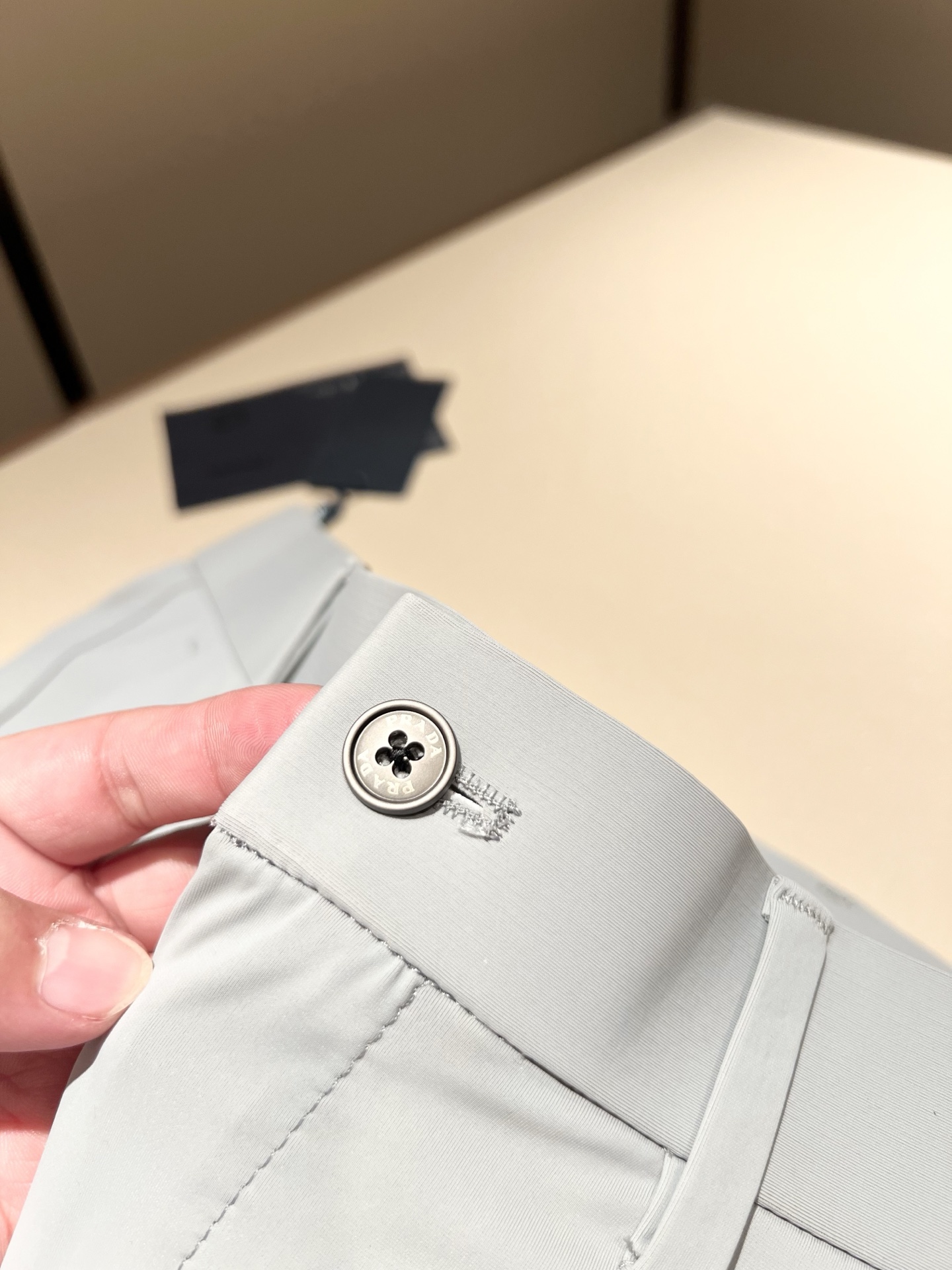 PRA*DA 普*达 2025春夏新款氨纶混纺百搭西裤，男士经典商务休闲基础长裤西裤！贸易公司渠道稀出，