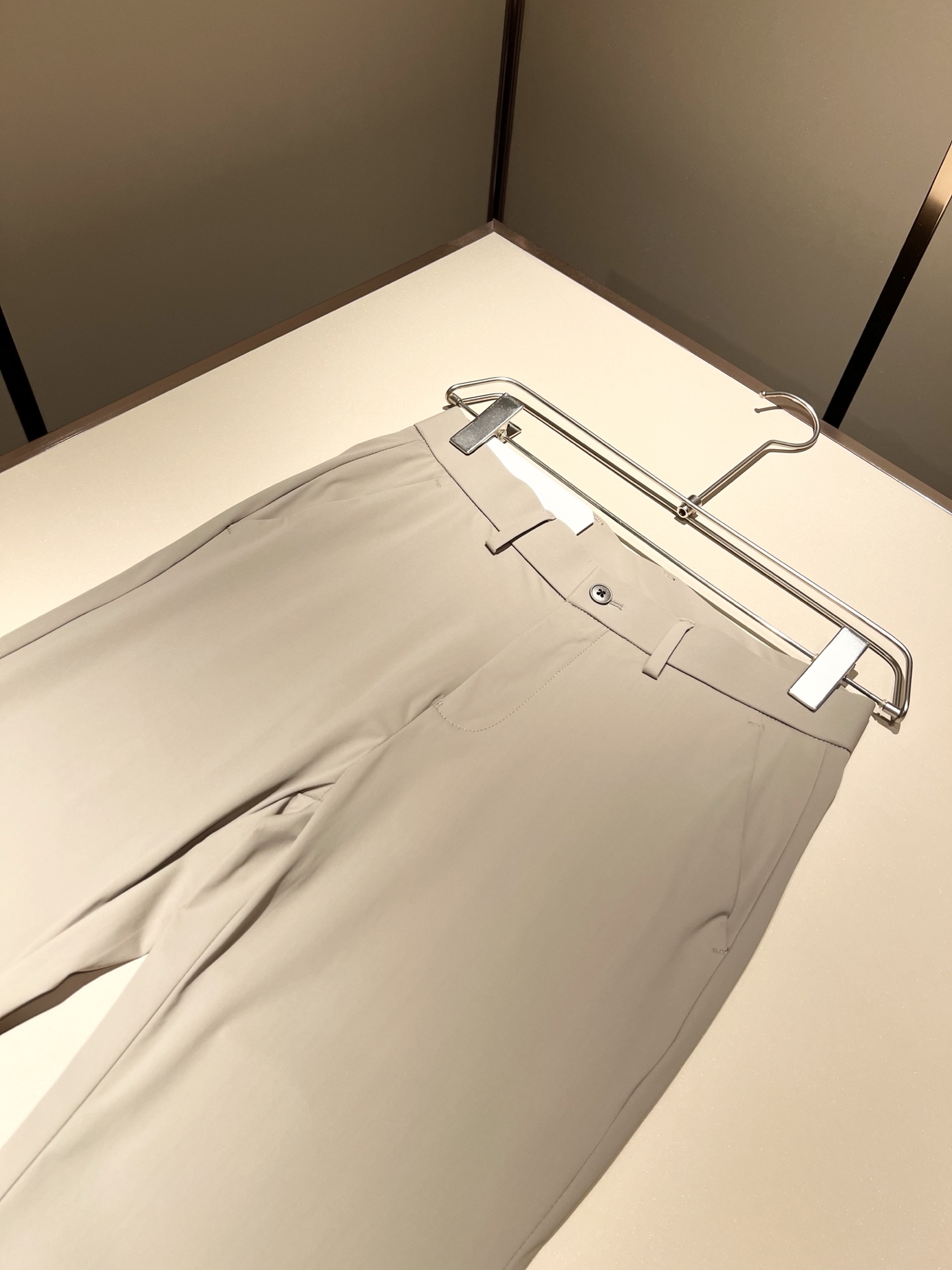 PRA*DA 普*达 2025春夏新款氨纶混纺百搭西裤，男士经典商务休闲基础长裤西裤！贸易公司渠道稀出，