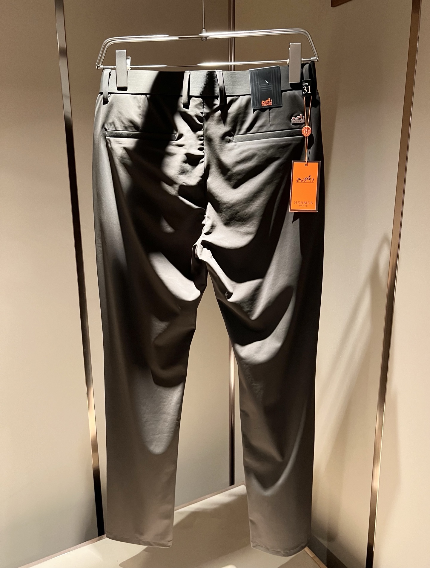 HERM*S 爱*仕 2025春夏男士高端休闲西裤 海外贸易公司渠道订单 ！男士商务修身直筒西裤！上海恒