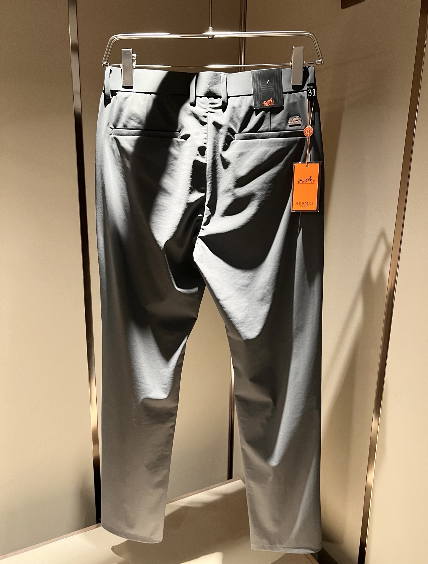 HERM*S 爱*仕 2025春夏男士高端休闲西裤 海外贸易公司渠道订单 ！男士商务修身直筒西裤！上海恒