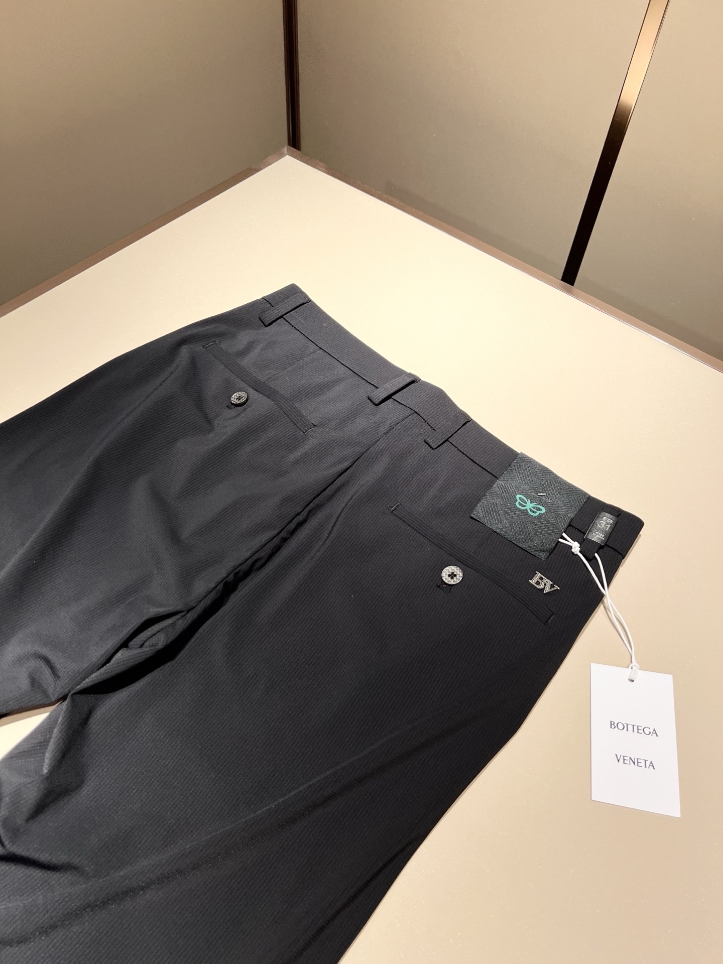BottegaVen*ta宝碟家 贸易公司渠道订单 2025春夏新品男士时尚商务休闲直筒西裤， 顶级贸易