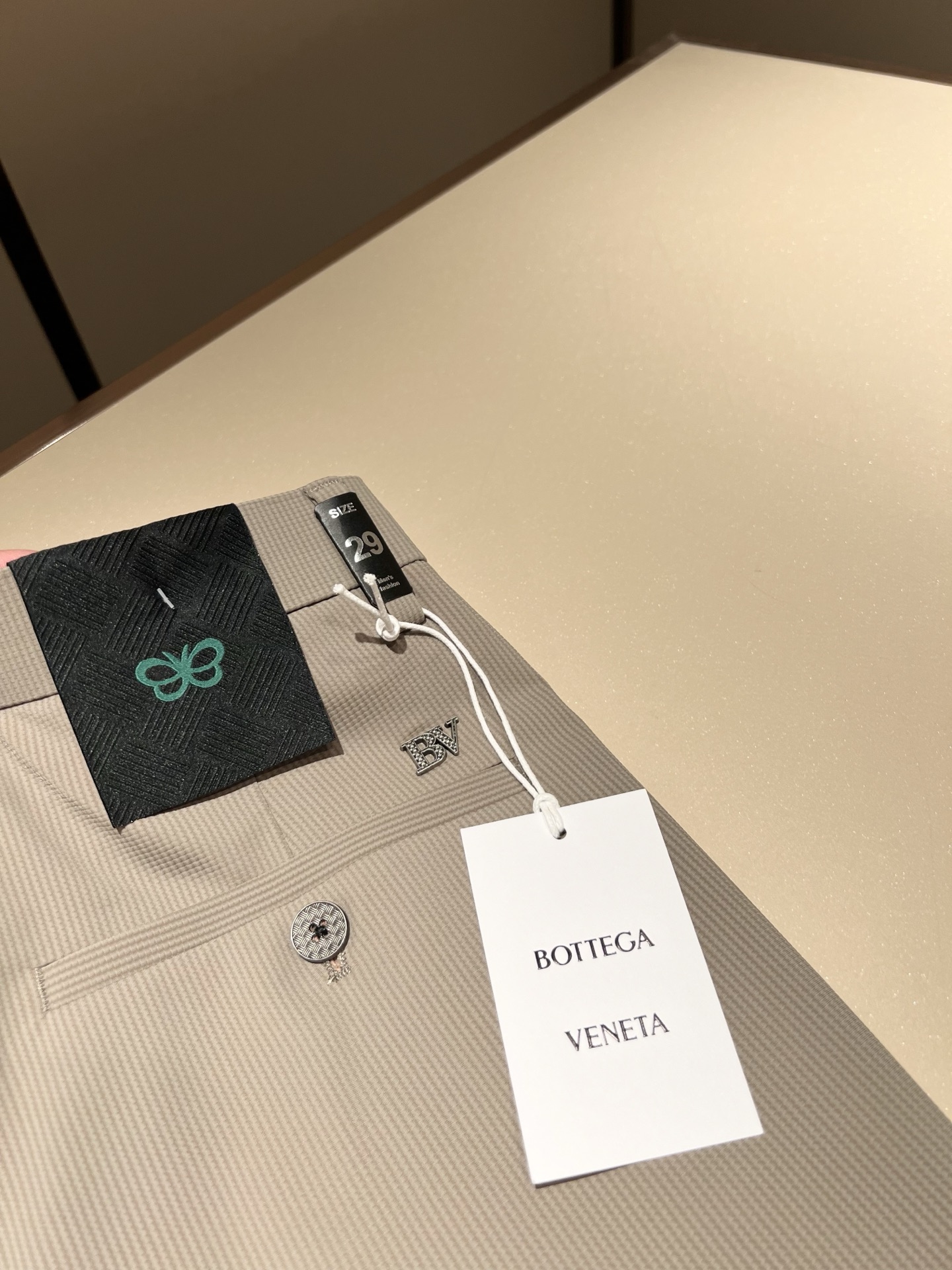 BottegaVen*ta宝碟家 贸易公司渠道订单 2025春夏新品男士时尚商务休闲直筒西裤， 顶级贸易