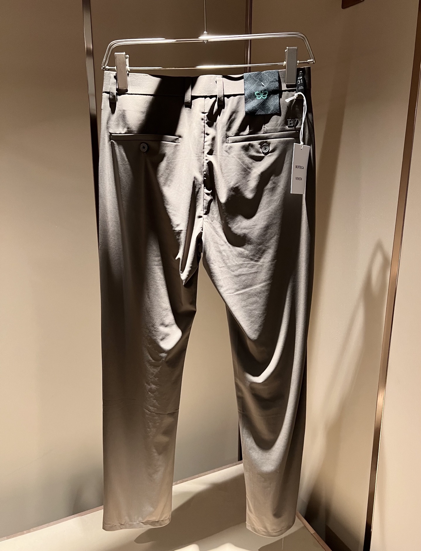 BottegaVen*ta宝碟家 贸易公司渠道订单 2025春夏新品男士时尚商务休闲直筒西裤， 顶级贸易