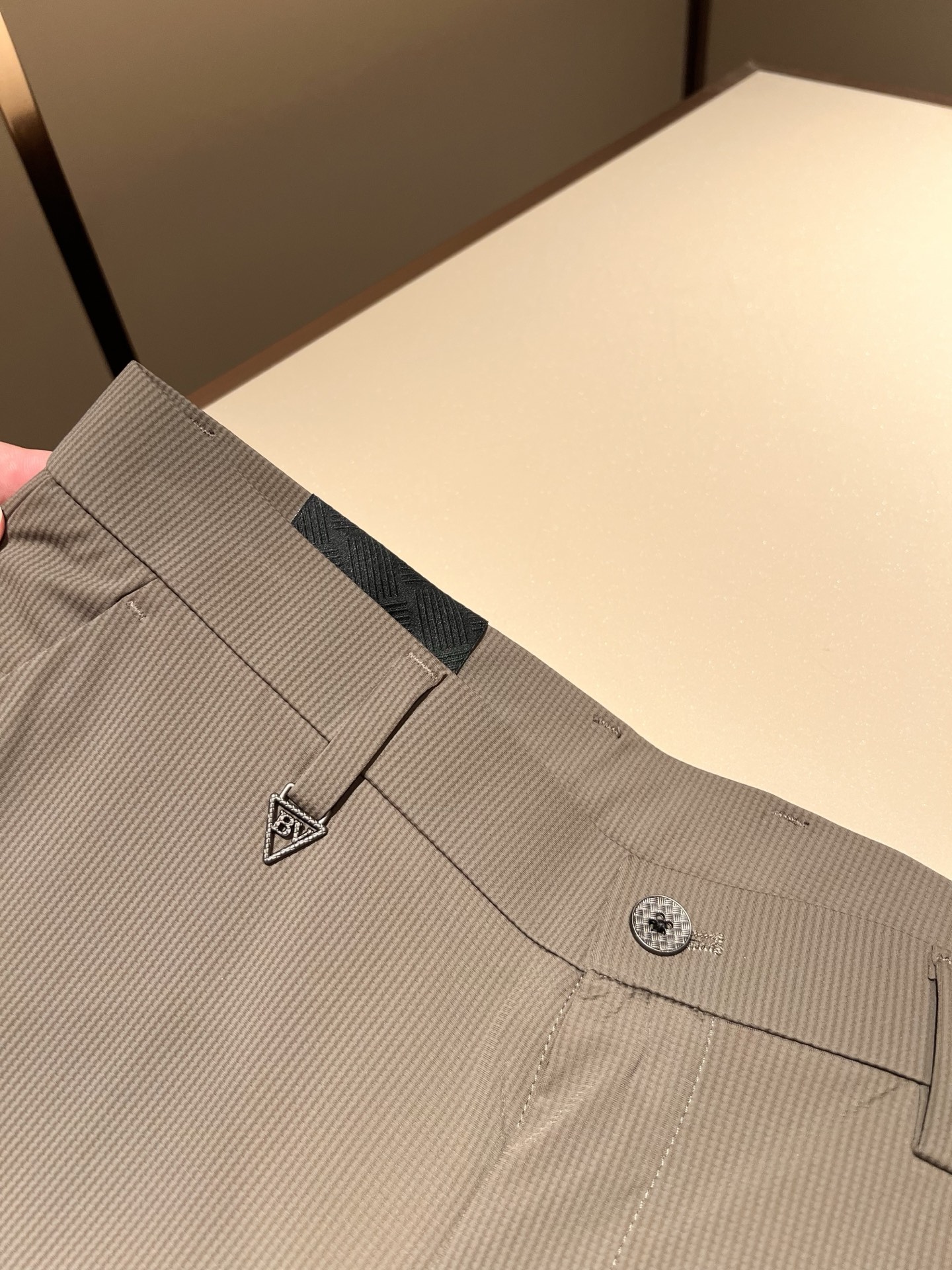 BottegaVen*ta宝碟家 贸易公司渠道订单 2025春夏新品男士时尚商务休闲直筒西裤， 顶级贸易