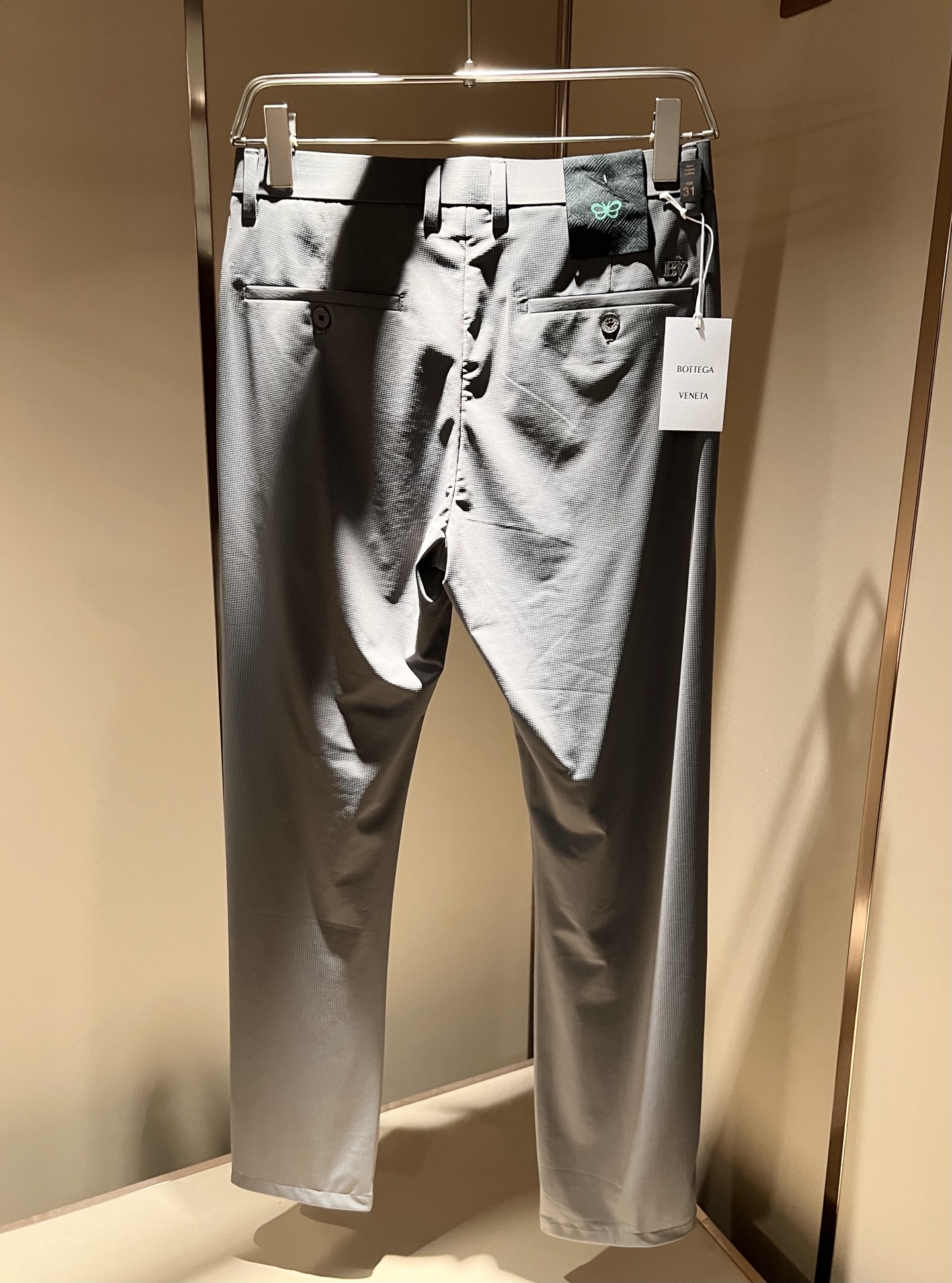 BottegaVen*ta宝碟家 贸易公司渠道订单 2025春夏新品男士时尚商务休闲直筒西裤， 顶级贸易