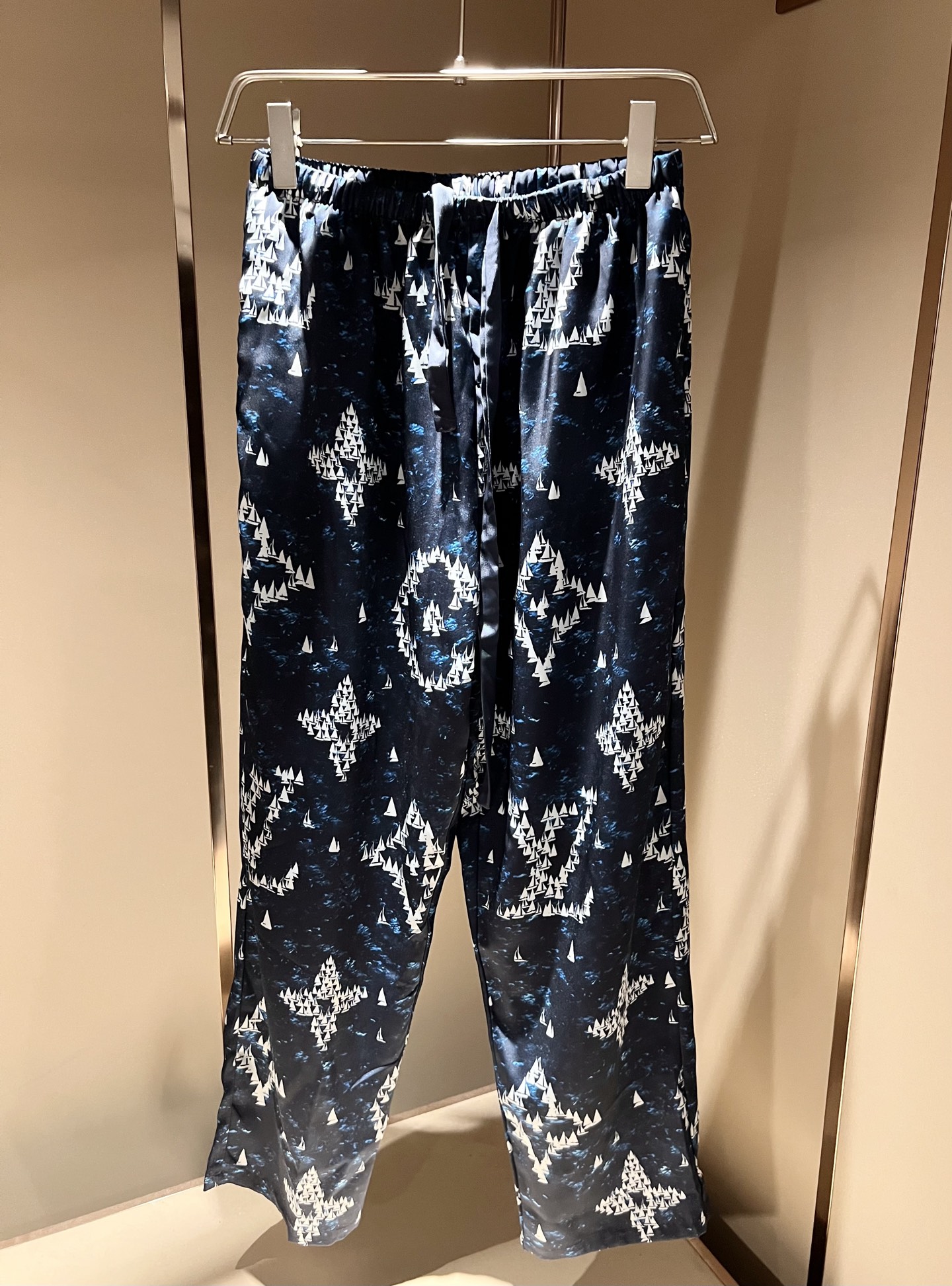 Louis Vuitton Silk Pajama Pants - Monogram Print, Relaxed Fit, Luxury Sleepwear