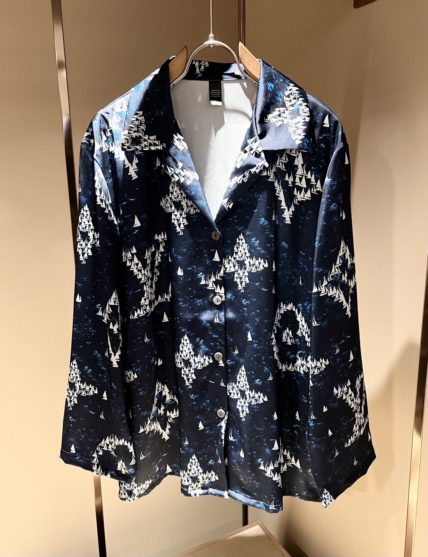 Louis Vuitton Inspired Silk Pajama Set - Luxurious Comfort, Stylish Sleepwear