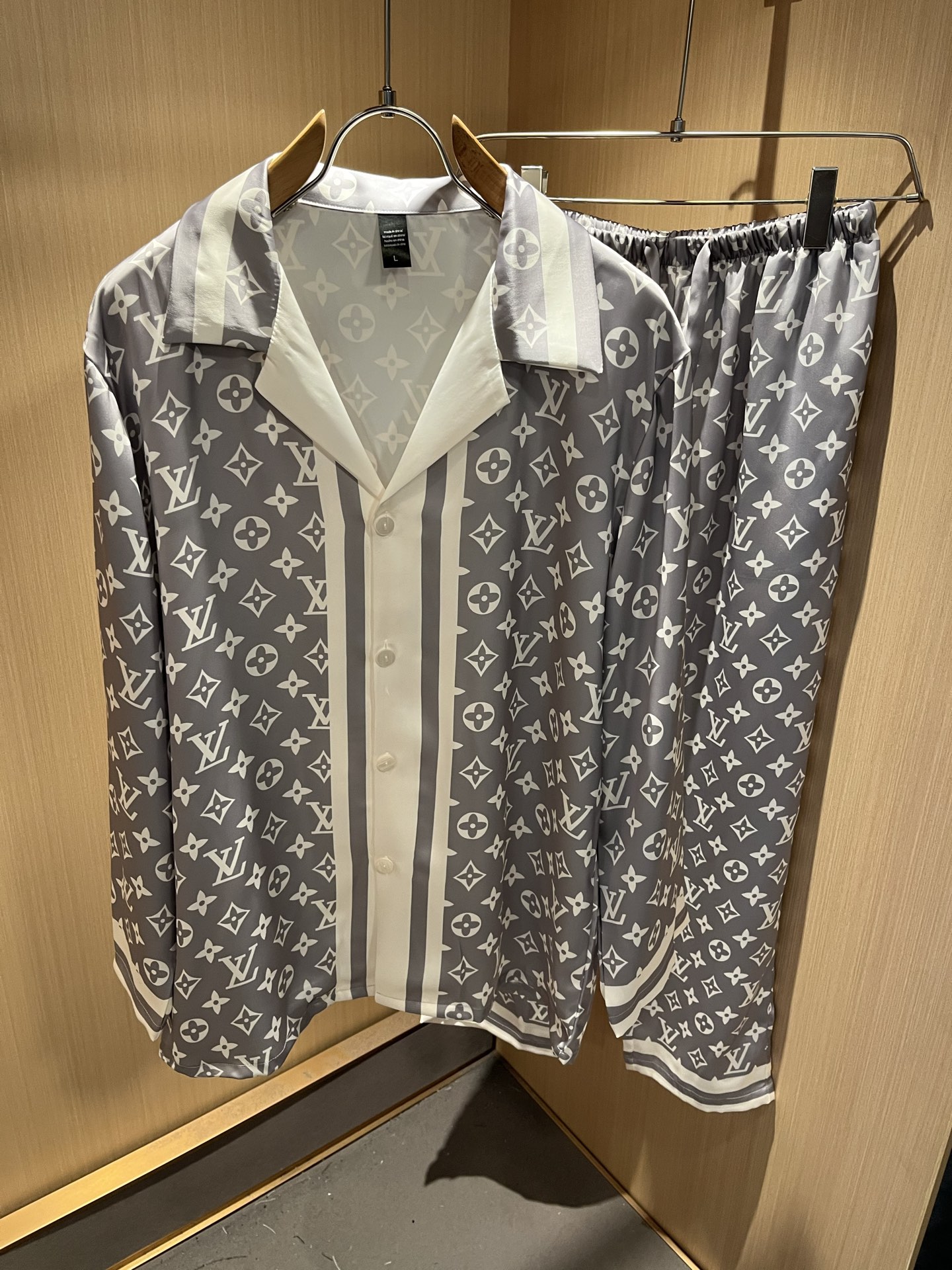 Louis Vuitton Monogram Silk Pajama Set - Luxurious Loungewear for Ultimate Comfort
