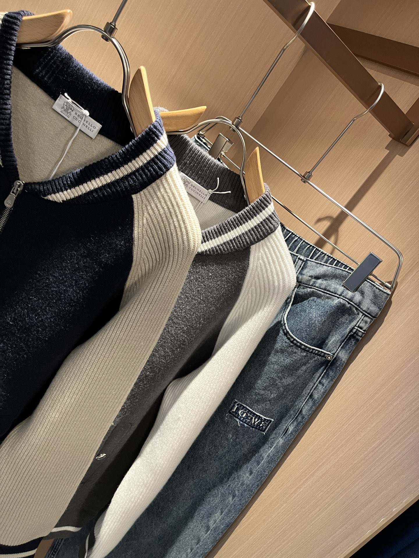 BC-Brunello Cucineli 2025秋冬新款针织羊毛夹克外套，最新时尚潮流效果,时尚新韵味