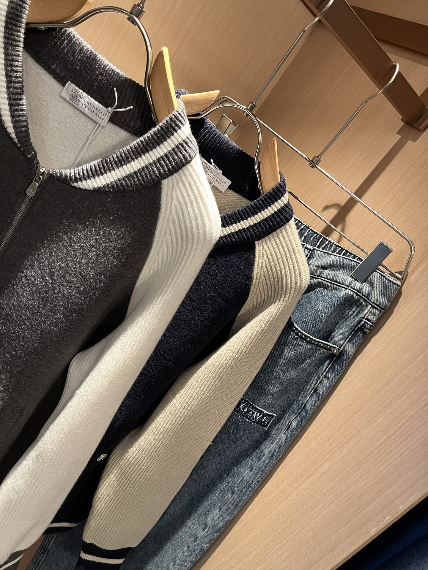 BC-Brunello Cucineli 2025秋冬新款针织羊毛夹克外套，最新时尚潮流效果,时尚新韵味