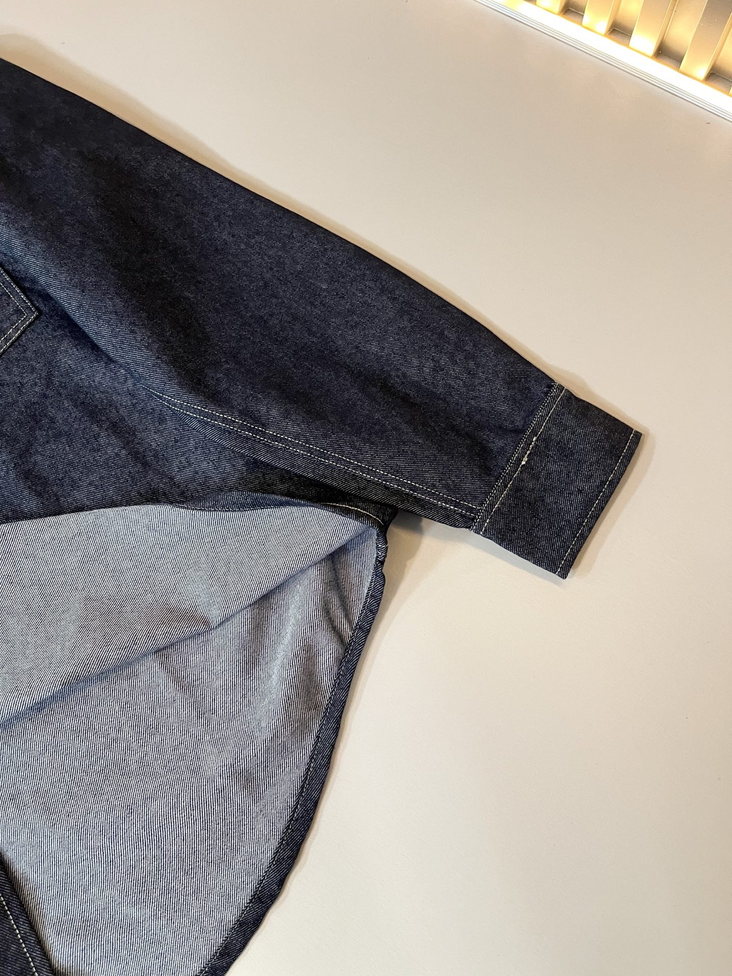 PRA*DA 普拉达 2025秋季新款男女同款👫牛仔衬衣，新品发售！牛仔兰高级百搭实用主义不哗众取宠！港