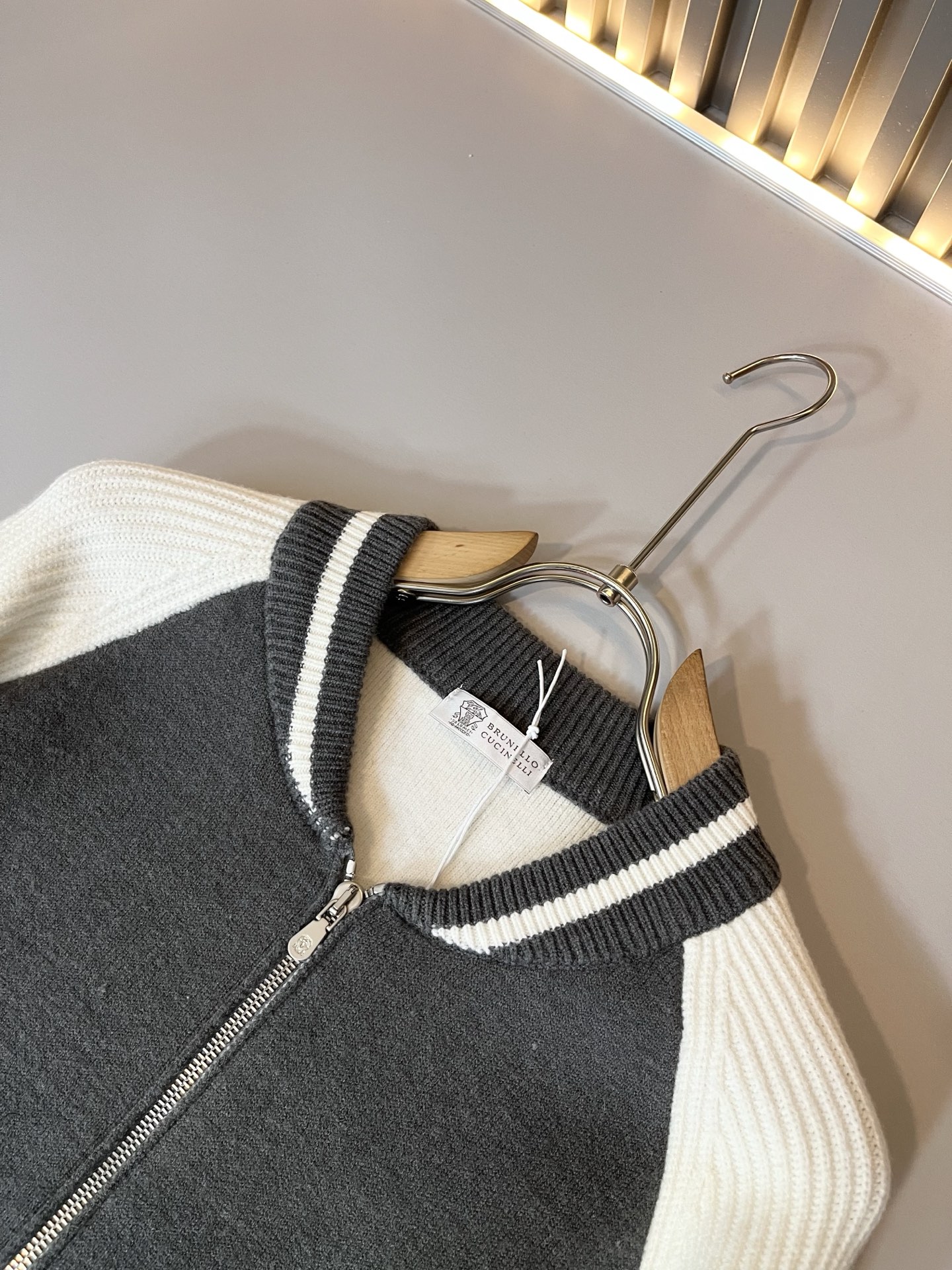 BC-Brunello Cucineli 2025秋冬新款针织羊毛夹克外套，最新时尚潮流效果,时尚新韵味