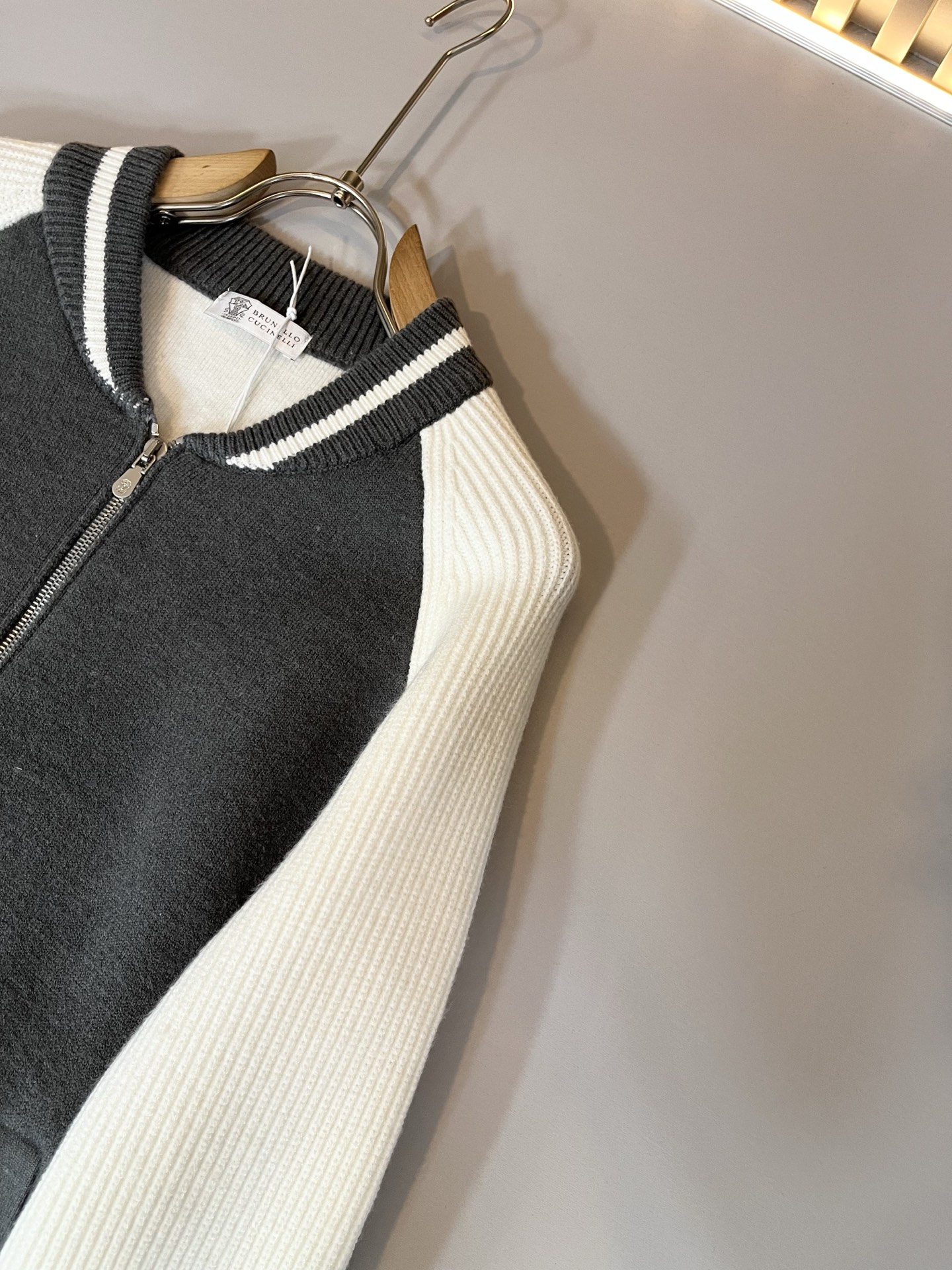 BC-Brunello Cucineli 2025秋冬新款针织羊毛夹克外套，最新时尚潮流效果,时尚新韵味