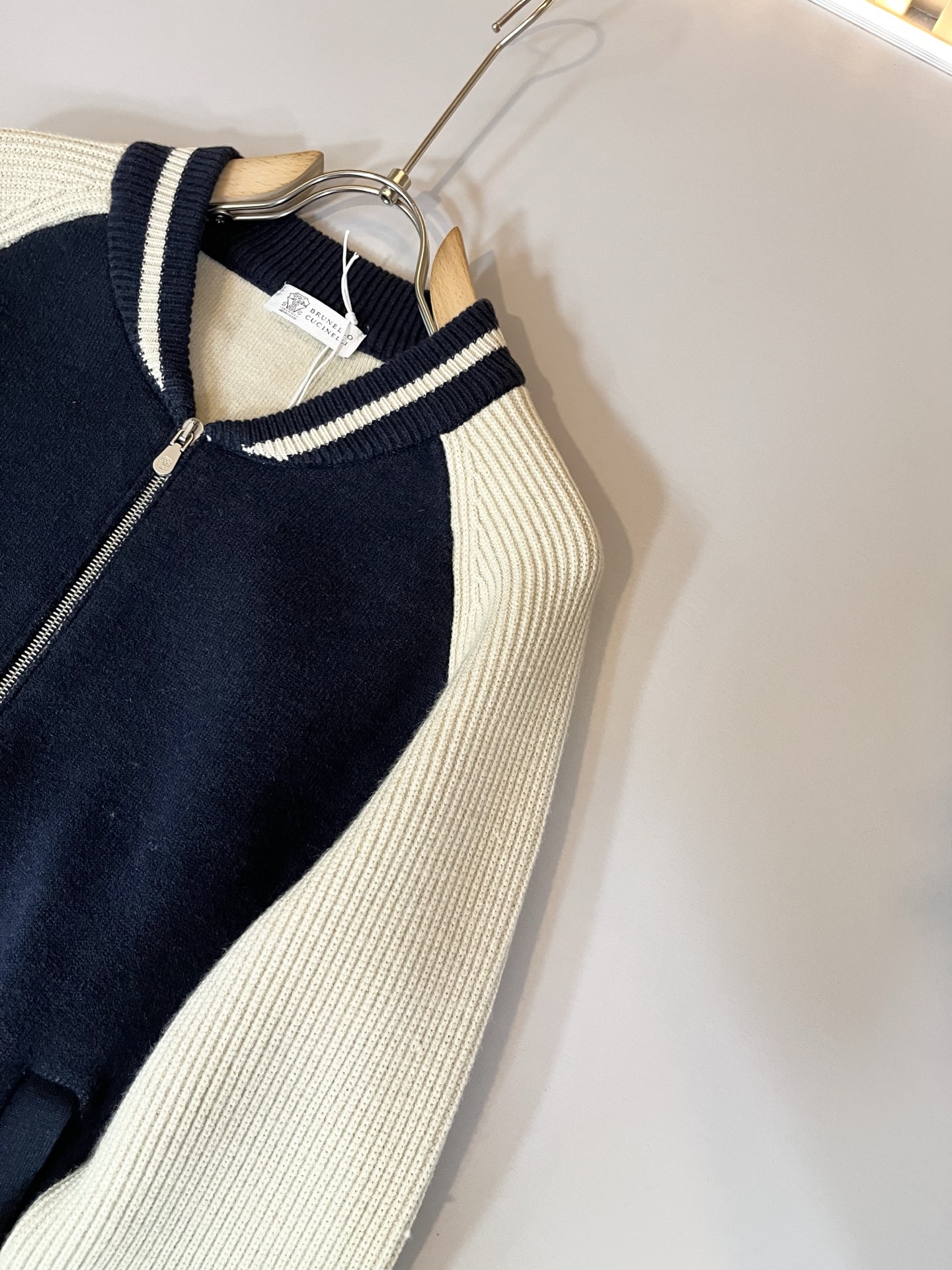 BC-Brunello Cucineli 2025秋冬新款针织羊毛夹克外套，最新时尚潮流效果,时尚新韵味