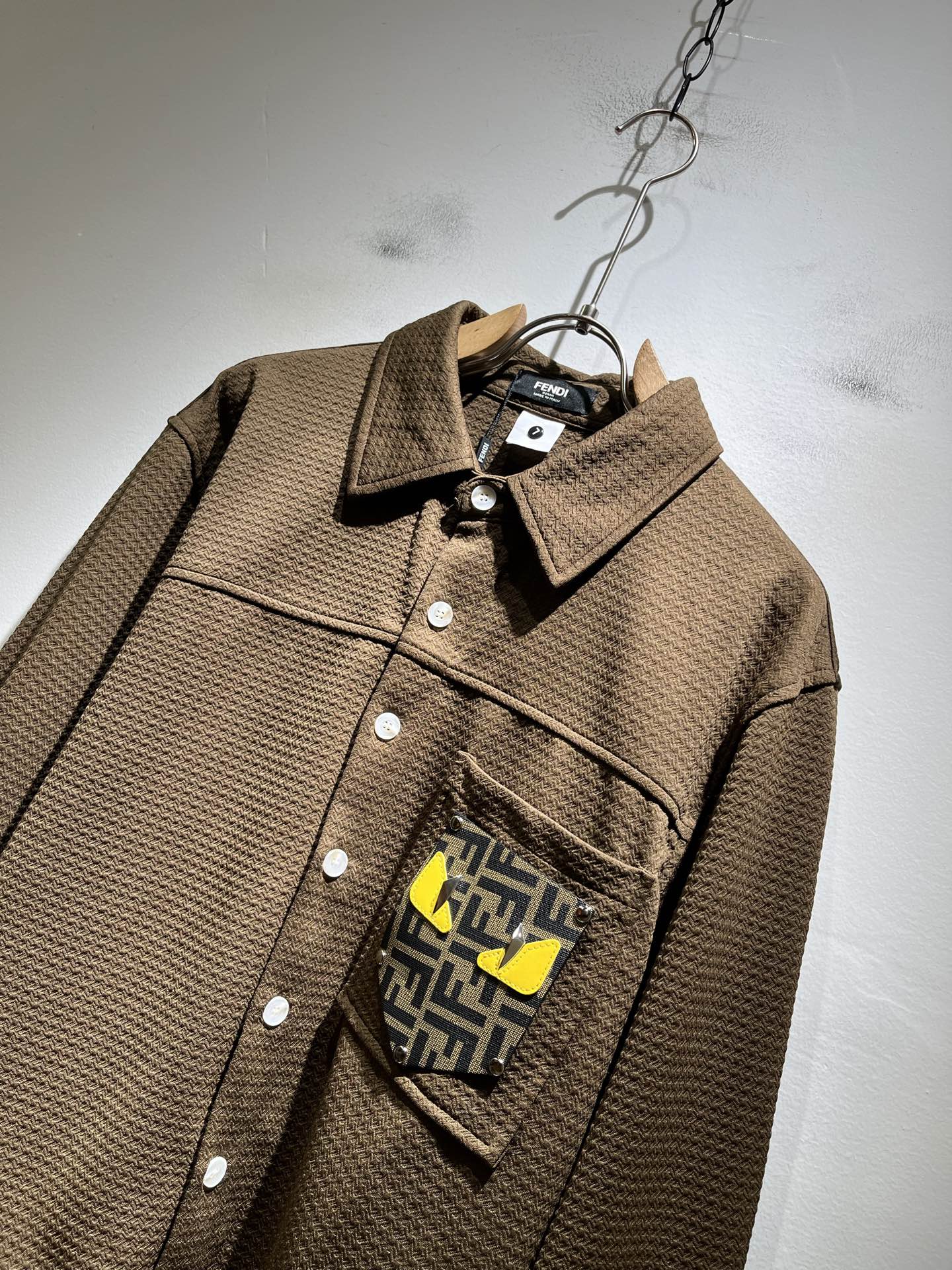 FEN*DI芬迪 2025秋季新款男士长袖衬衣，潮流轻奢新品登场 原单复刻产物 高端品质 市场最高版本 