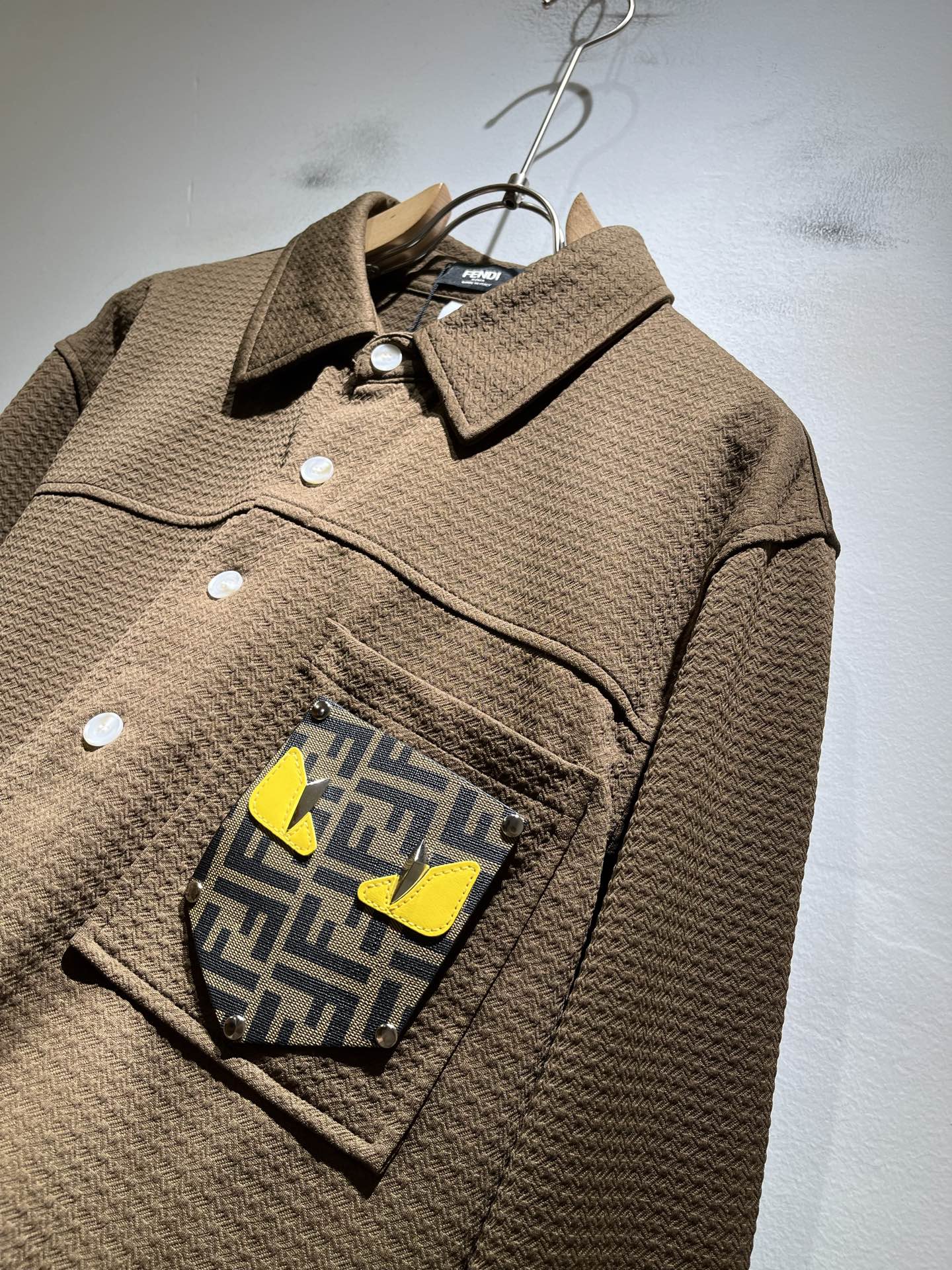 FEN*DI芬迪 2025秋季新款男士长袖衬衣，潮流轻奢新品登场 原单复刻产物 高端品质 市场最高版本 