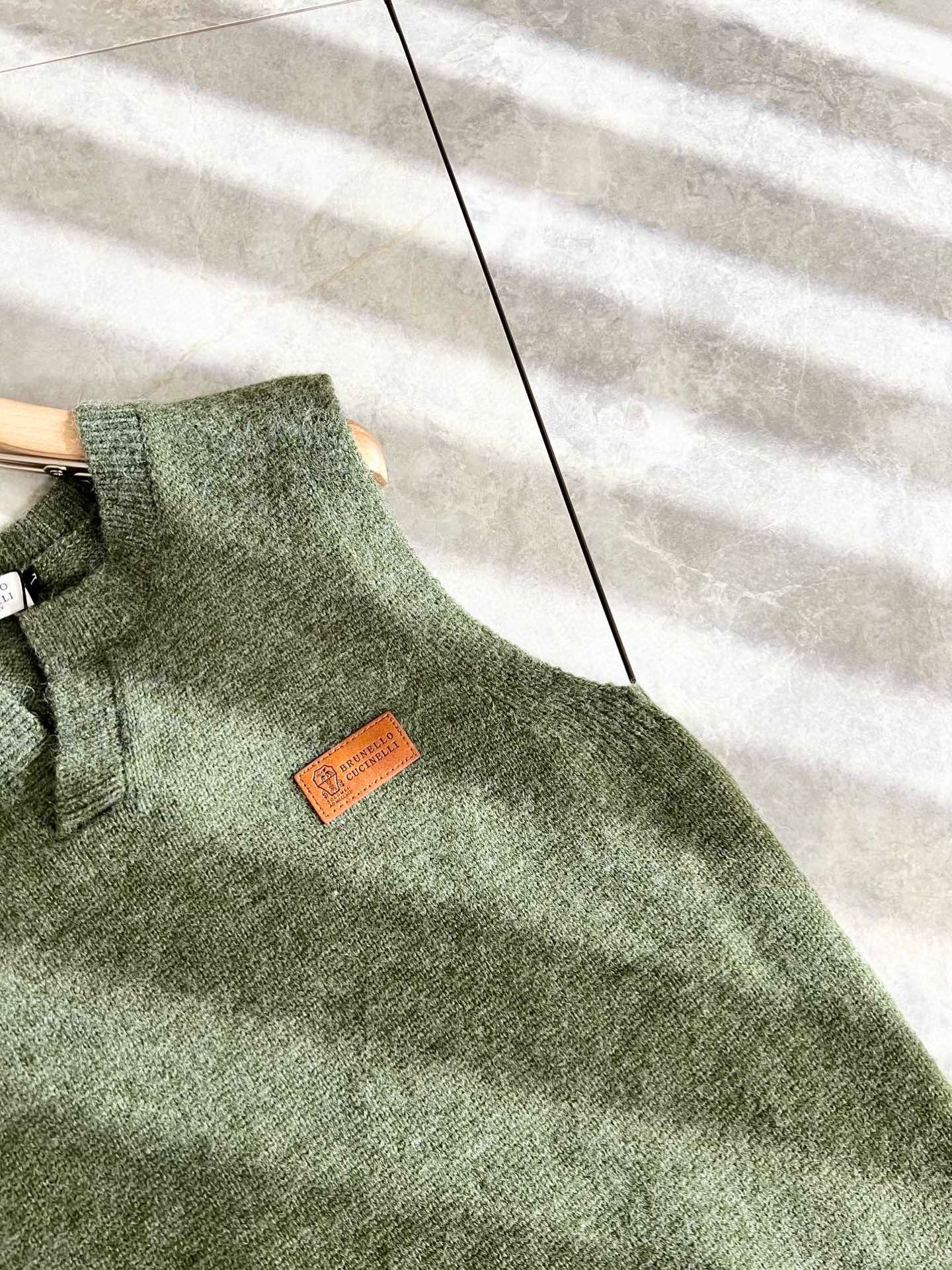 BC-Brunello Cucineli 2025秋冬新款针织羊毛马甲衫，最新时尚潮流效果,时尚新韵味，