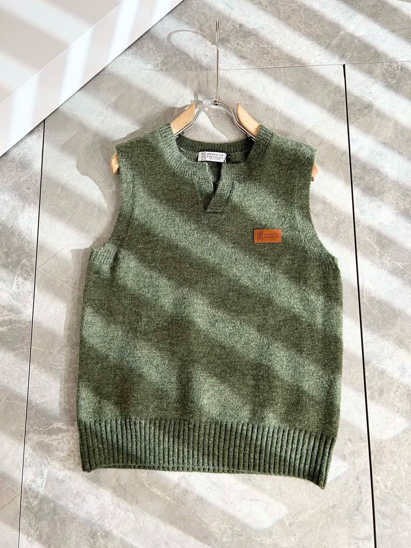 BC-Brunello Cucineli 2025秋冬新款针织羊毛马甲衫，最新时尚潮流效果,时尚新韵味，