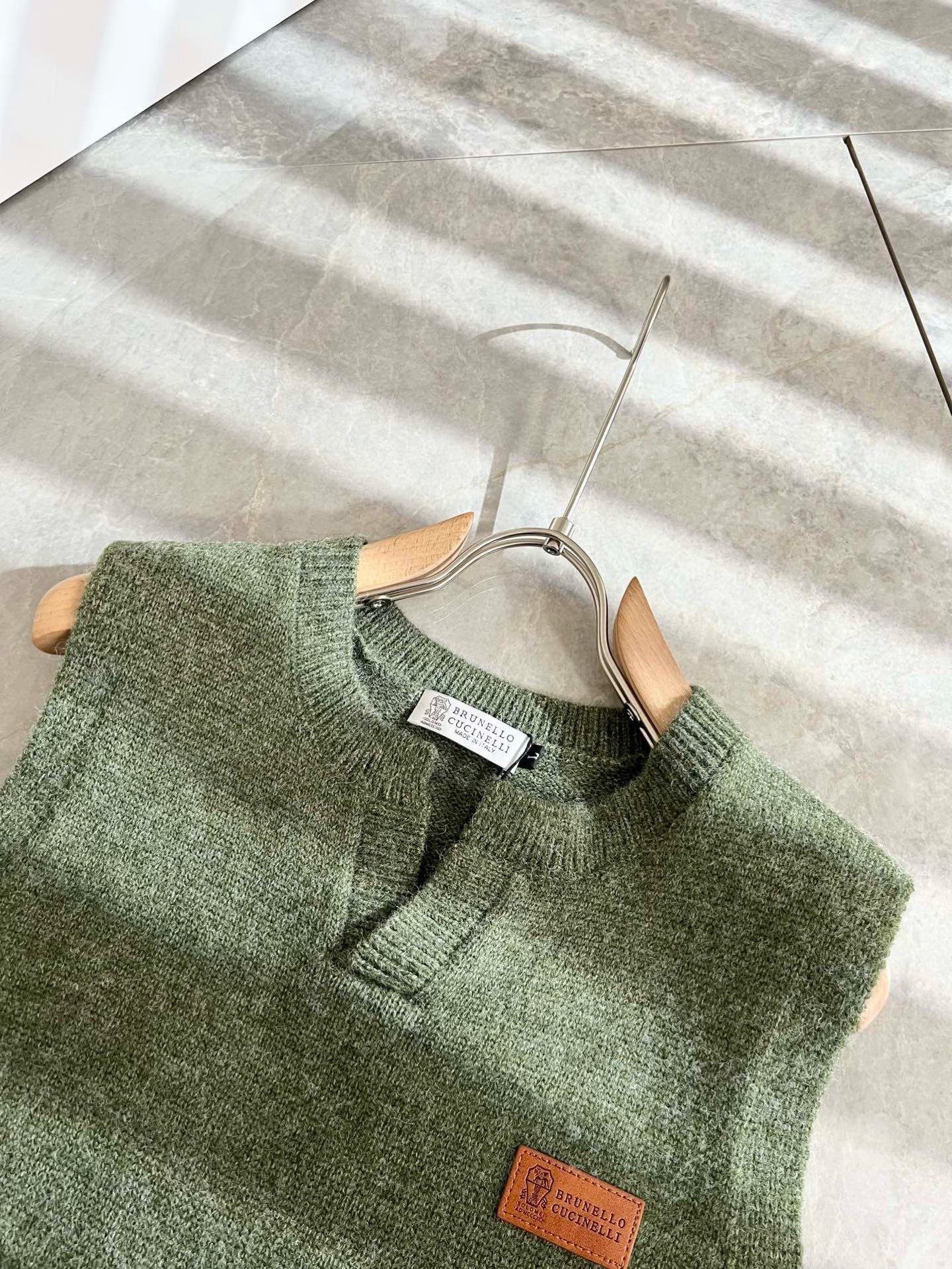 BC-Brunello Cucineli 2025秋冬新款针织羊毛马甲衫，最新时尚潮流效果,时尚新韵味，